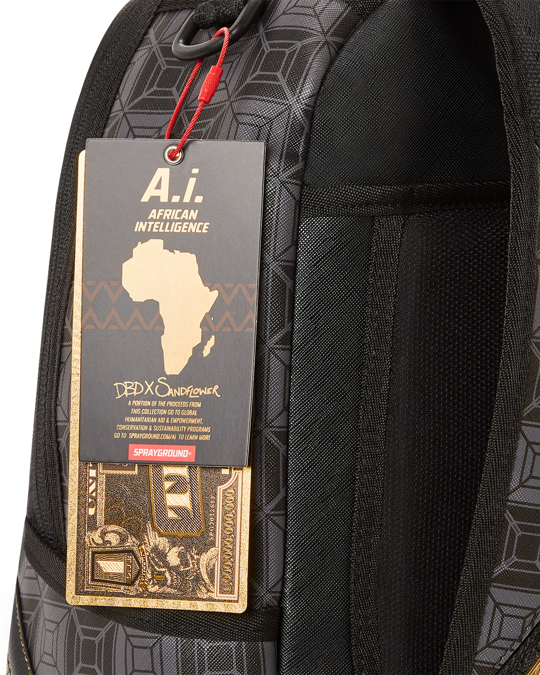 SPRAYGROUND OBSIDIAN STUNNER A.i.6 SANDFLOWER COLLAB BACKPACK (DLXV)