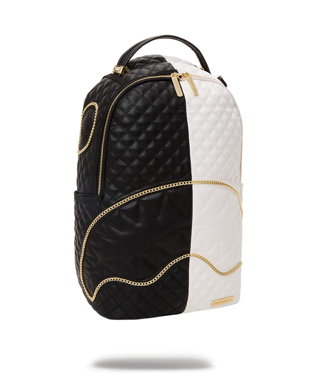 SPRAYGROUND LEVELED UP SPLIT QUILT SHARK BACKPACK (DLXV)