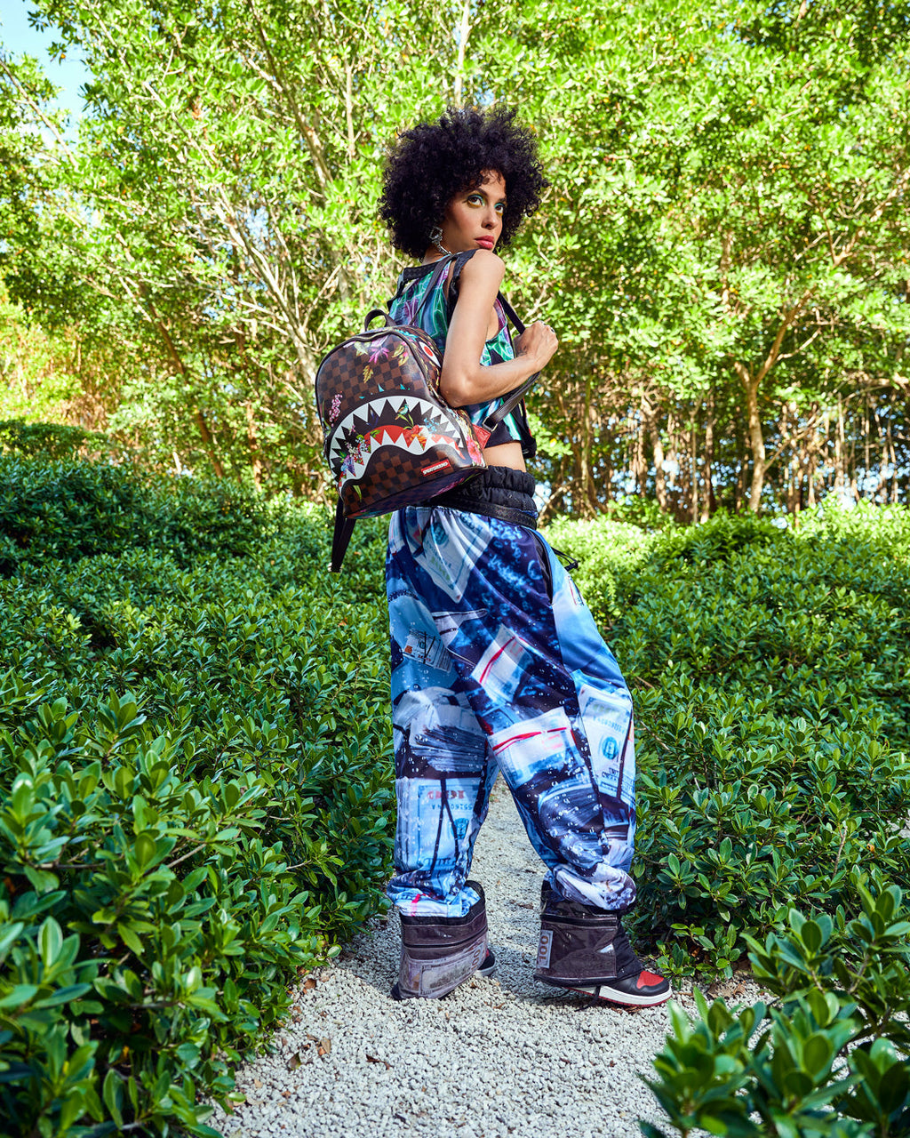 SPRAYGROUND GARDEN OF SHARKS SAVAGE BACKPACK