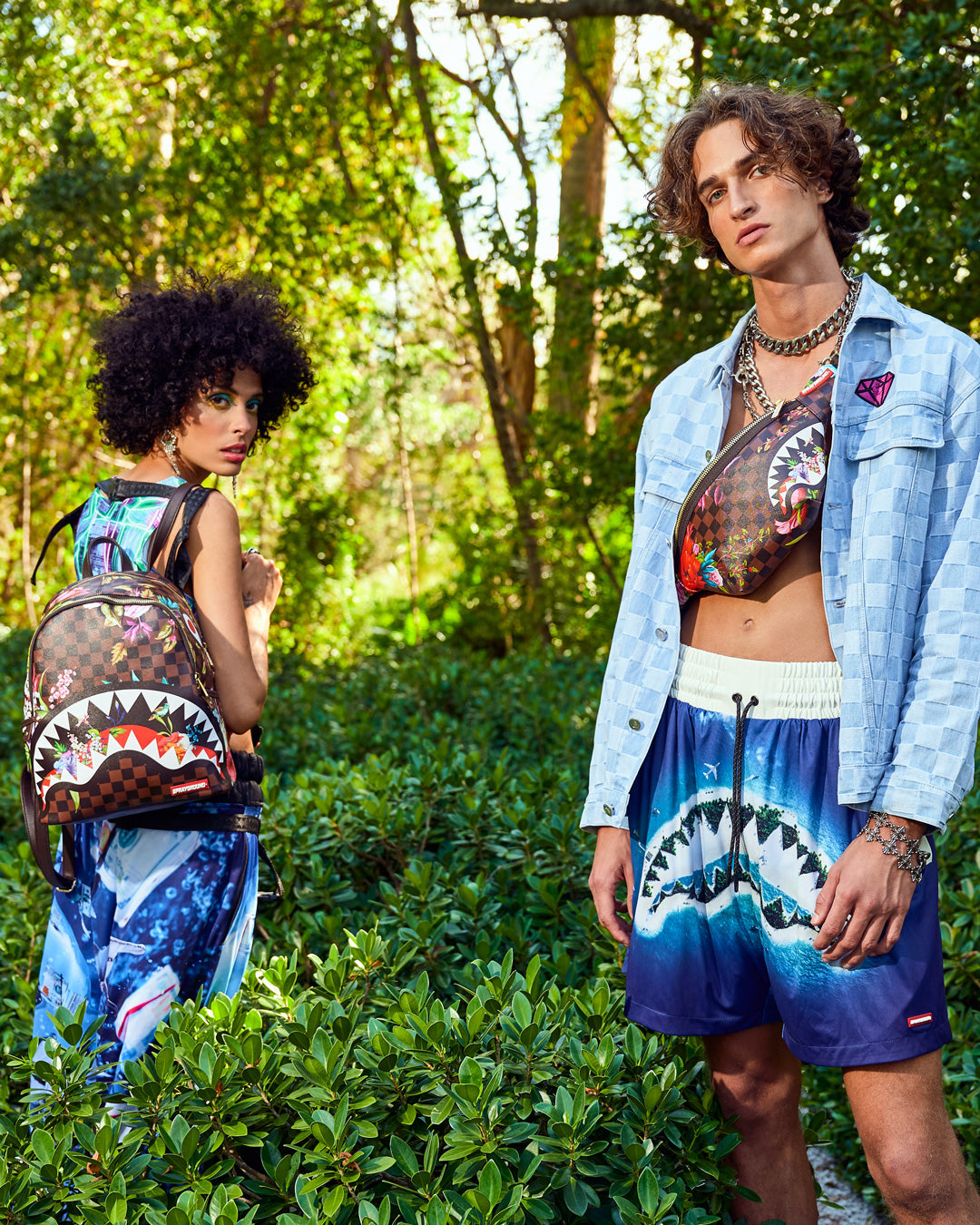 SPRAYGROUND GARDEN OF SHARKS SAVAGE BACKPACK