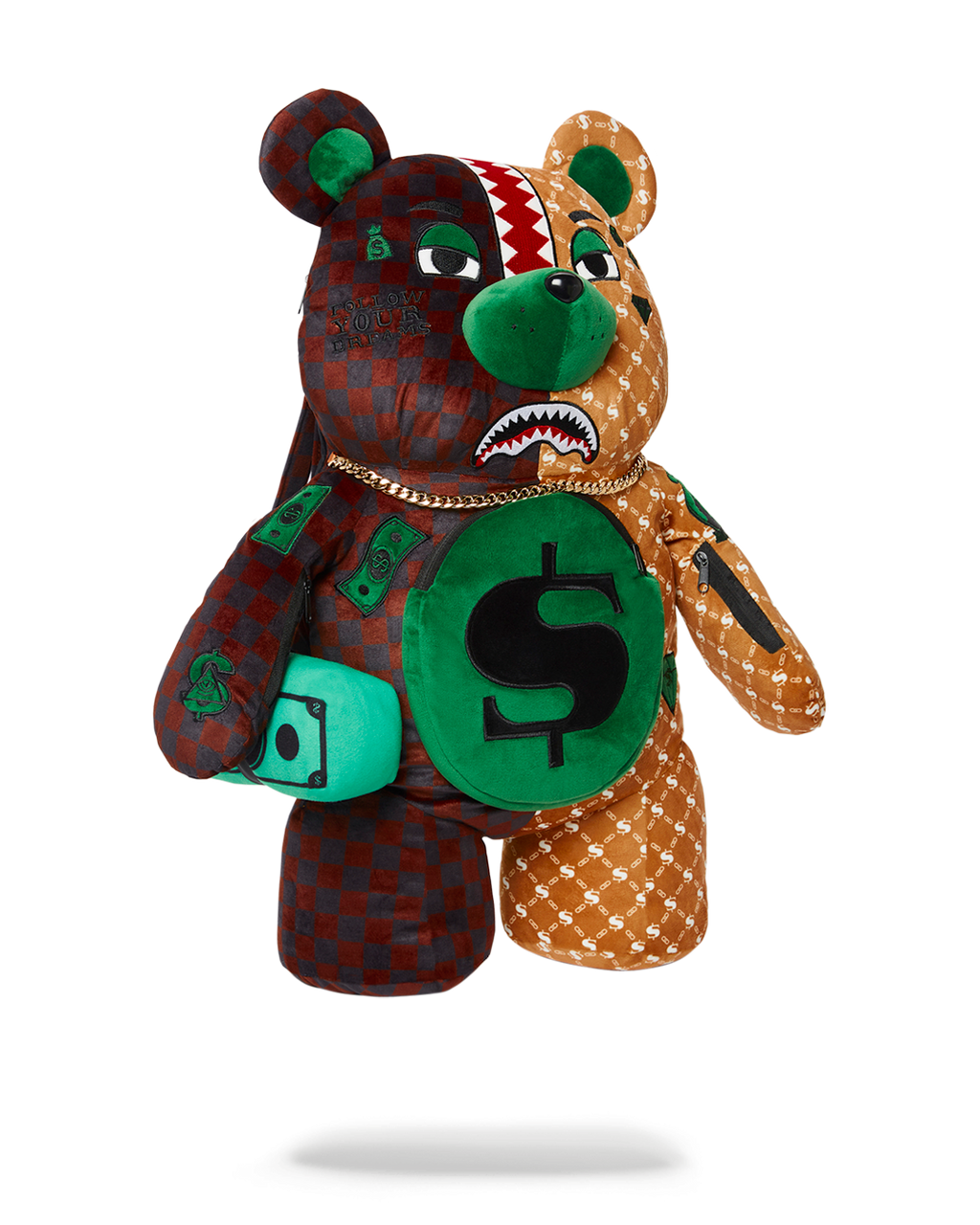 SPRAYGROUND MONEY BEAR TEDDYBEAR BACKPACK PARIS VS FLORENCE