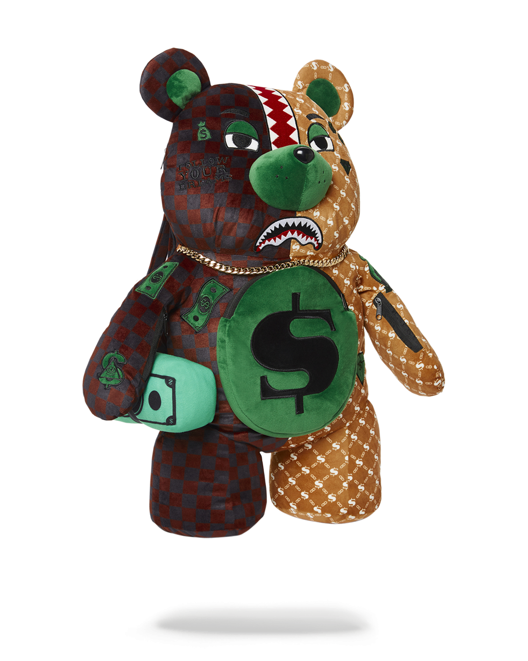 SPRAYGROUND MONEY BEAR TEDDYBEAR BACKPACK PARIS VS FLORENCE