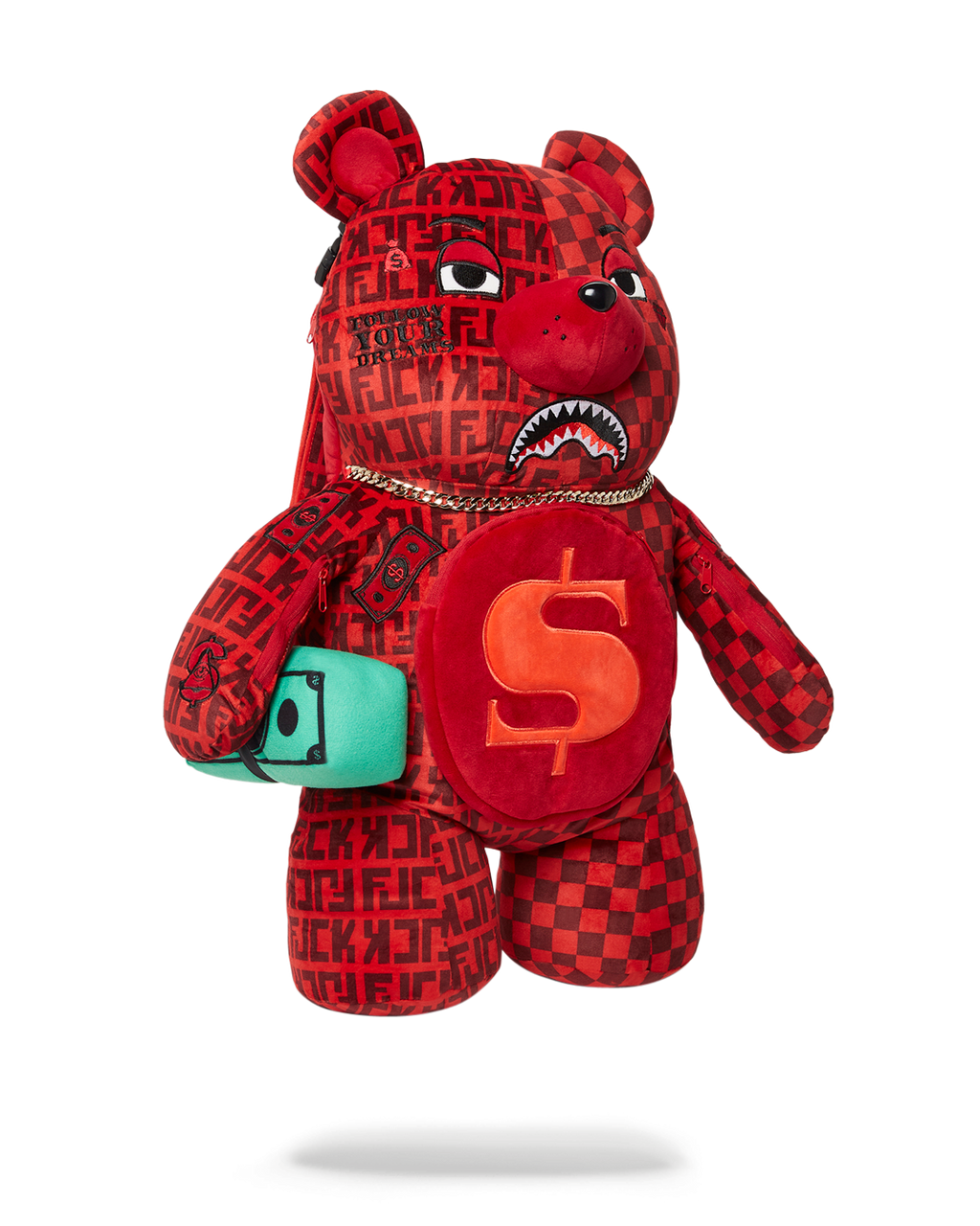 SPRAYGROUND VENI VIDI VICI MONEYBEAR TEDDYBEAR BACKPACK