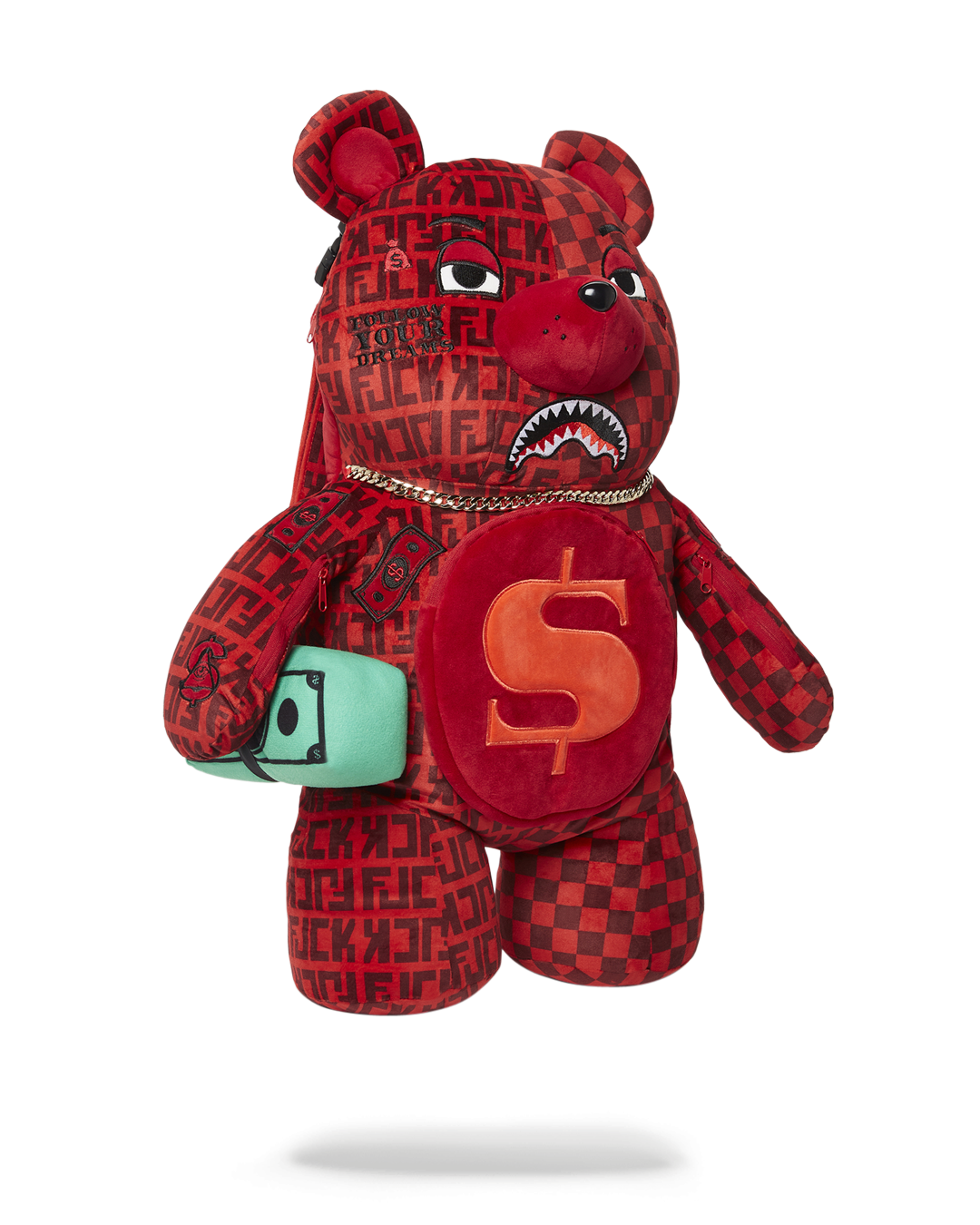 SPRAYGROUND VENI VIDI VICI MONEYBEAR TEDDYBEAR BACKPACK