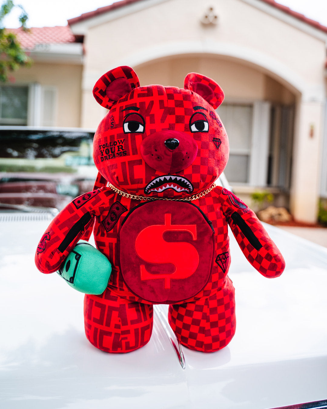 SPRAYGROUND VENI VIDI VICI MONEYBEAR TEDDYBEAR BACKPACK