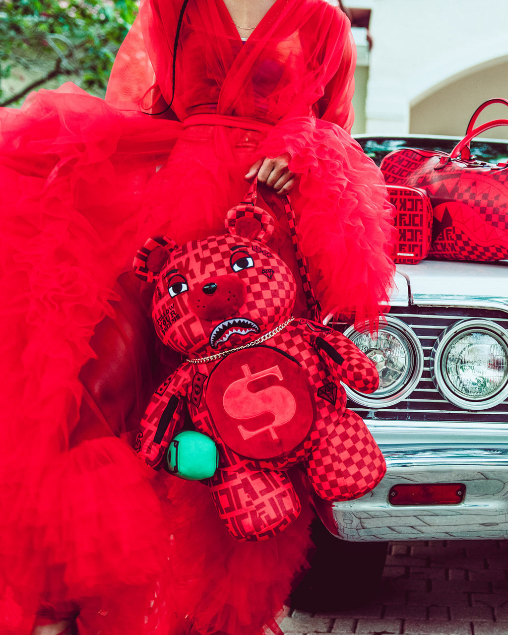 SPRAYGROUND VENI VIDI VICI MONEYBEAR TEDDYBEAR BACKPACK