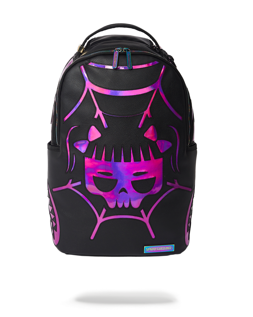 SPRAYGROUND CAZZU IRIDESCENT CUT & SEW SPIDER SKULL SHARK BACKPACK (DLXV)