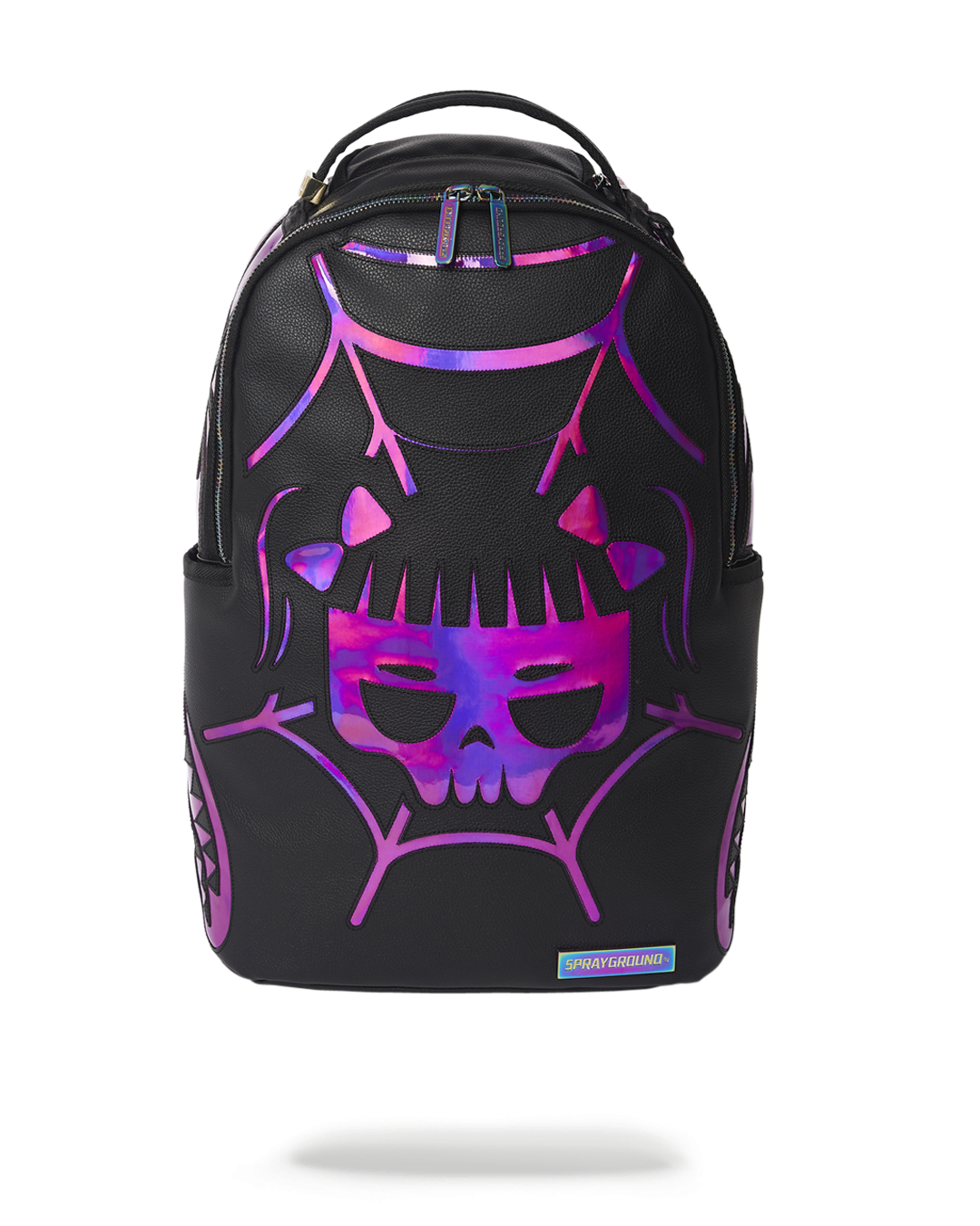 SPRAYGROUND CAZZU IRIDESCENT CUT & SEW SPIDER SKULL SHARK BACKPACK (DLXV)