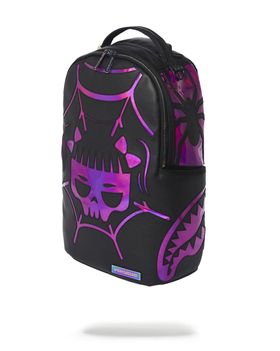 SPRAYGROUND CAZZU IRIDESCENT CUT & SEW SPIDER SKULL SHARK BACKPACK (DLXV)