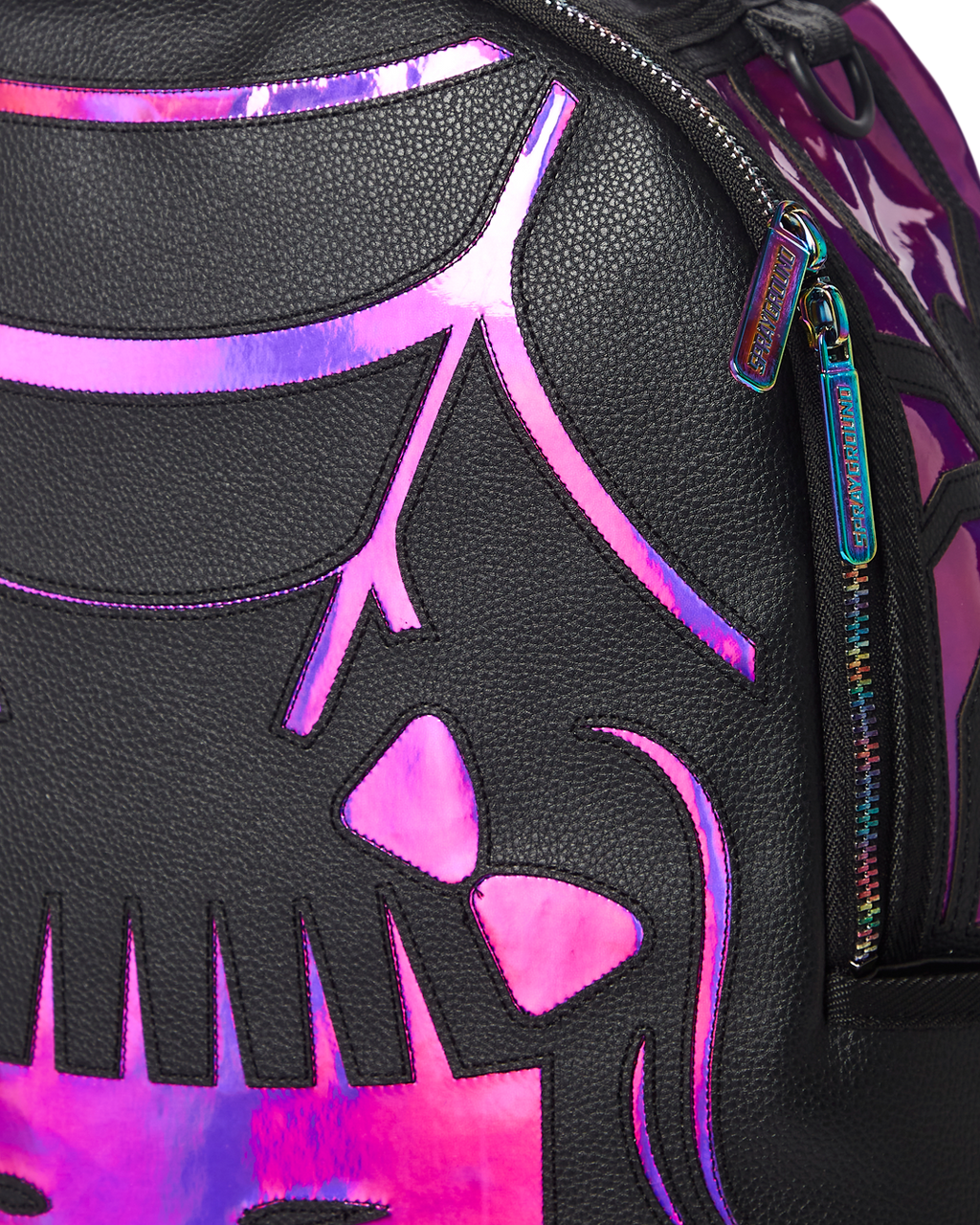 SPRAYGROUND CAZZU IRIDESCENT CUT & SEW SPIDER SKULL SHARK BACKPACK (DLXV)