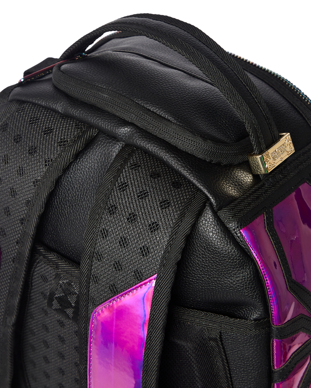 SPRAYGROUND CAZZU IRIDESCENT CUT & SEW SPIDER SKULL SHARK BACKPACK (DLXV)