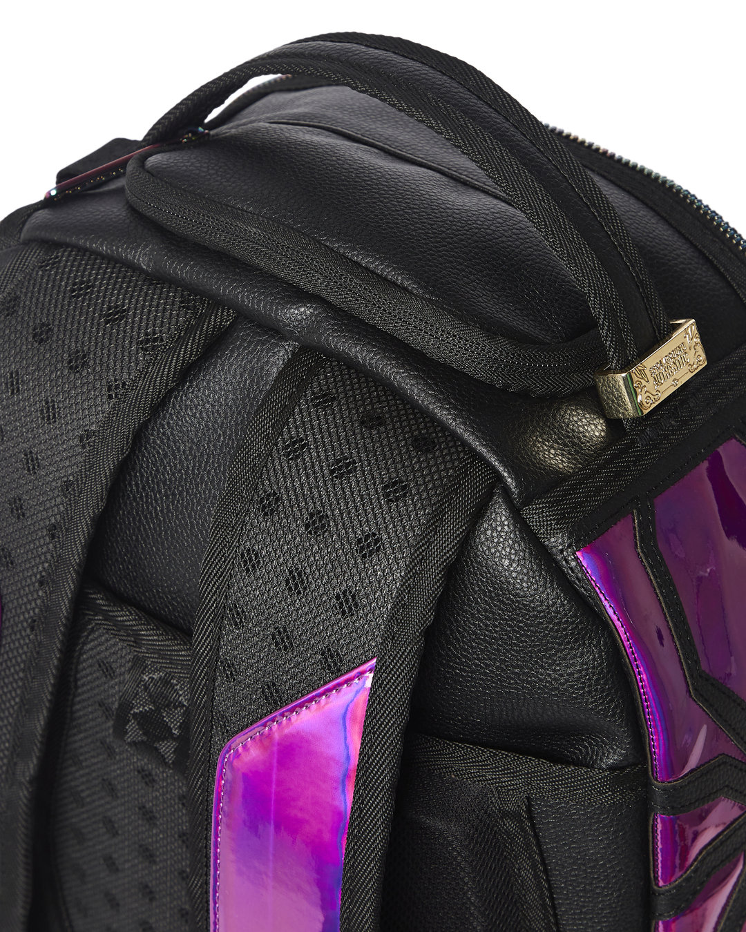 SPRAYGROUND CAZZU IRIDESCENT CUT & SEW SPIDER SKULL SHARK BACKPACK (DLXV)