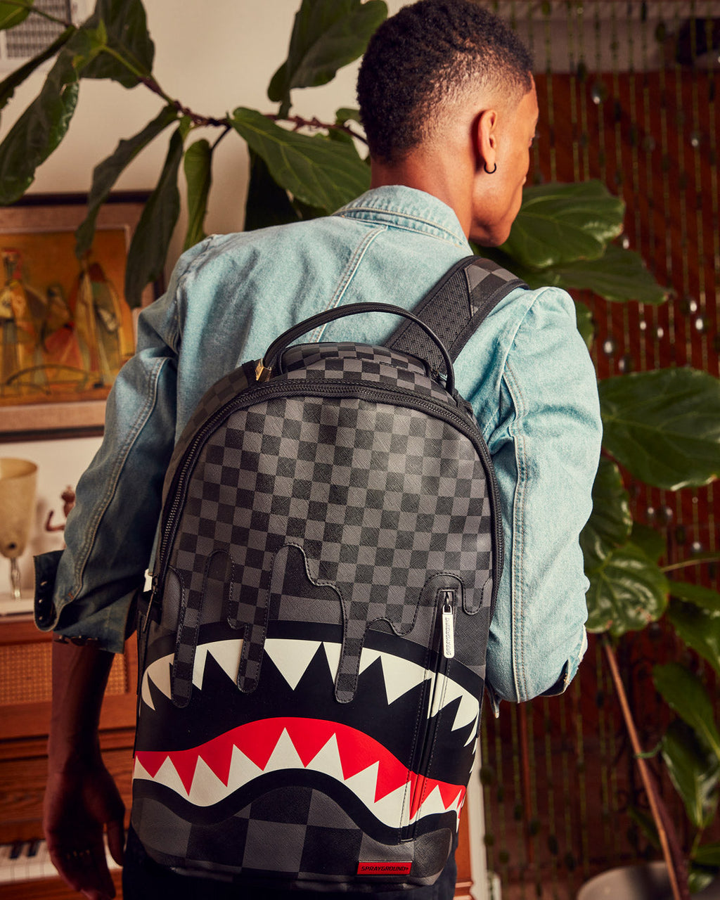 SPRAYGROUND XTC GREY SHARKS IN PARIS BACKPACK (DLXV)