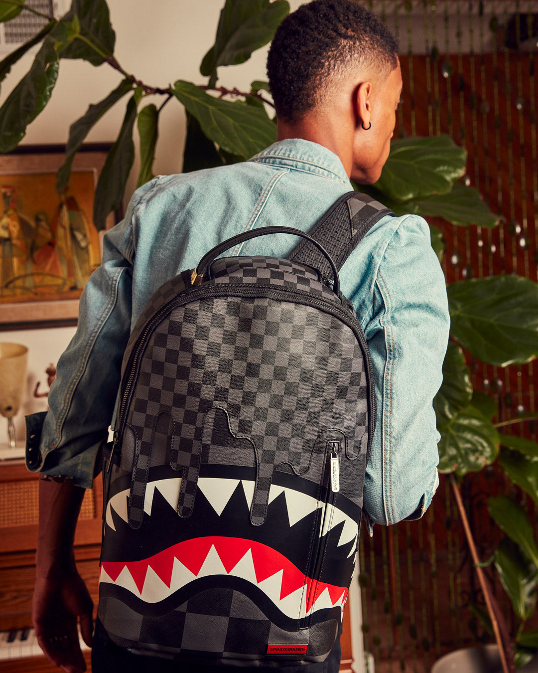 SPRAYGROUND XTC GREY SHARKS IN PARIS BACKPACK (DLXV)