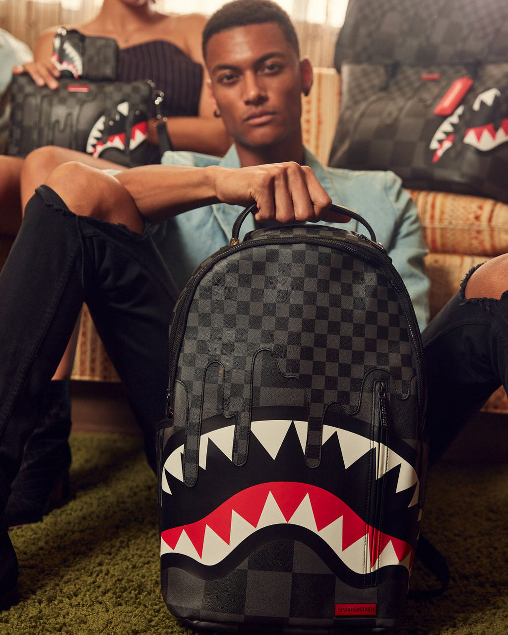 SPRAYGROUND XTC GREY SHARKS IN PARIS BACKPACK (DLXV)