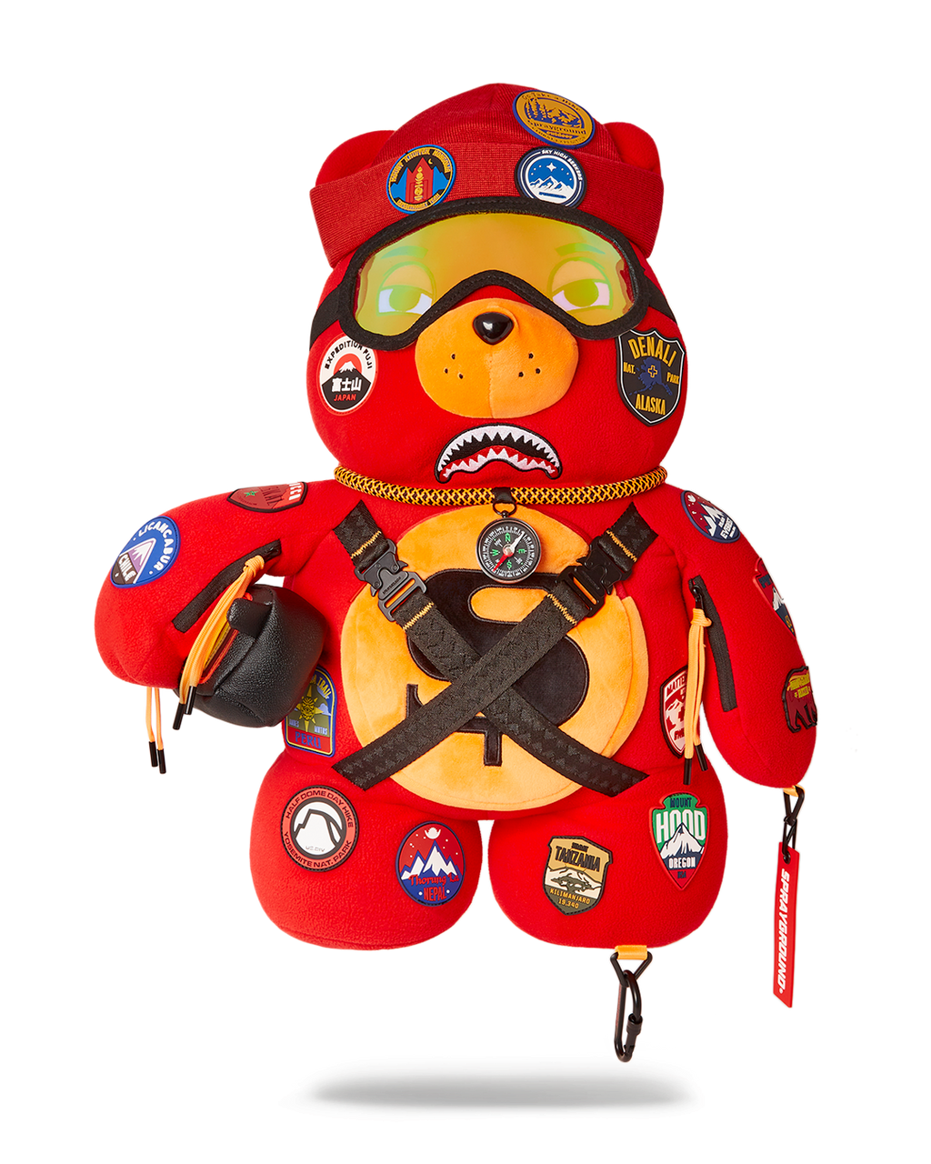 SPRAYGROUND THE GLOBAL EXPEDITION MONEYBEAR TEDDYBEAR BACKPACK