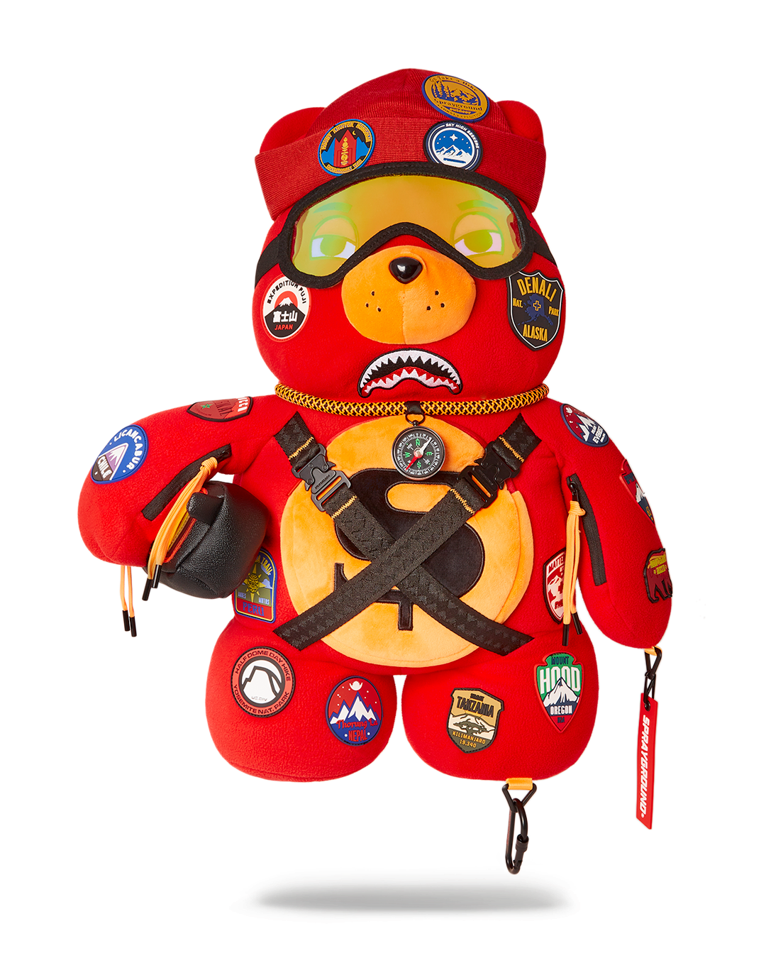 SPRAYGROUND THE GLOBAL EXPEDITION MONEYBEAR TEDDYBEAR BACKPACK
