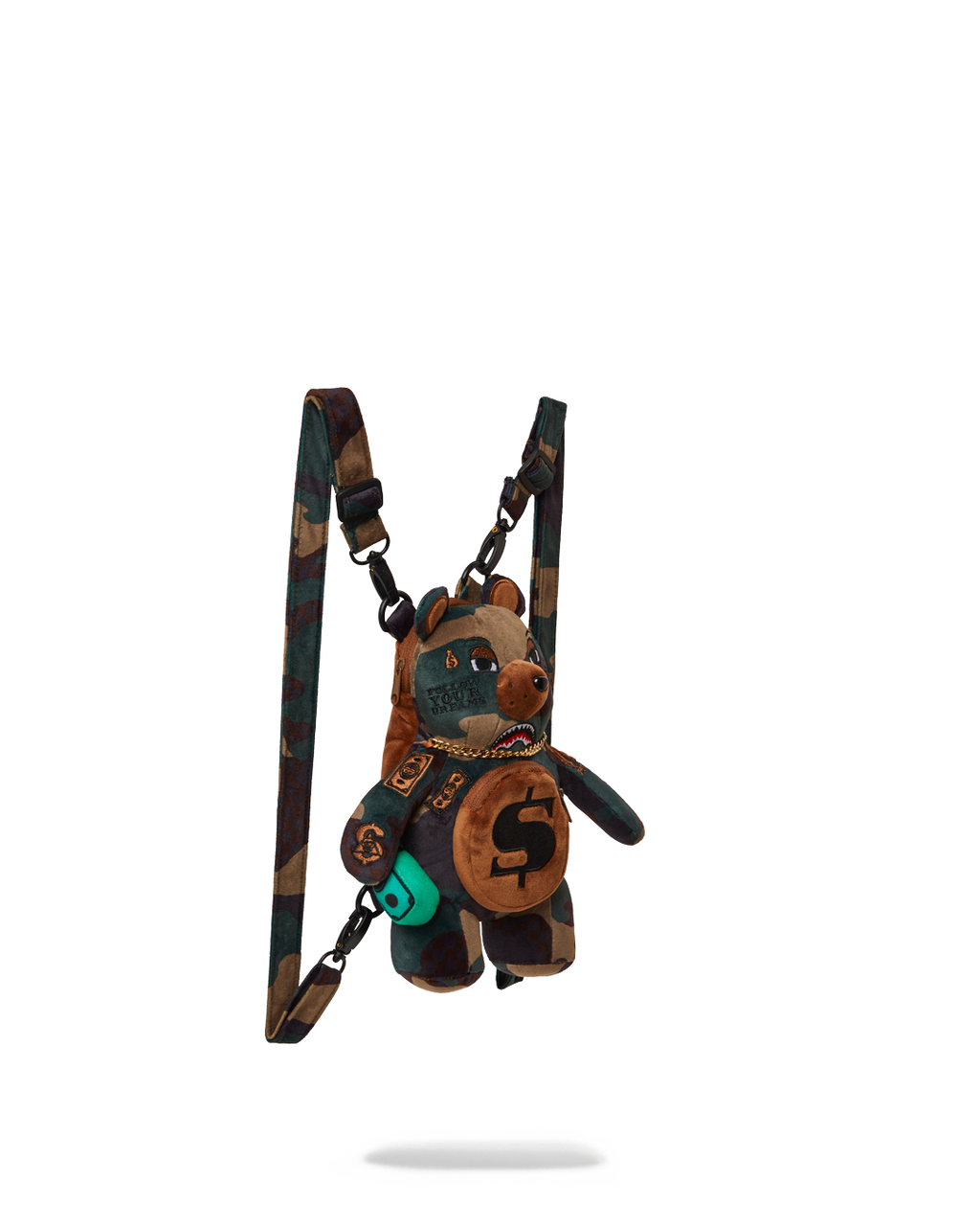 SPRAYGROUND BEARCUB BACKPACK - CAMOCHECK MONEYBEAR