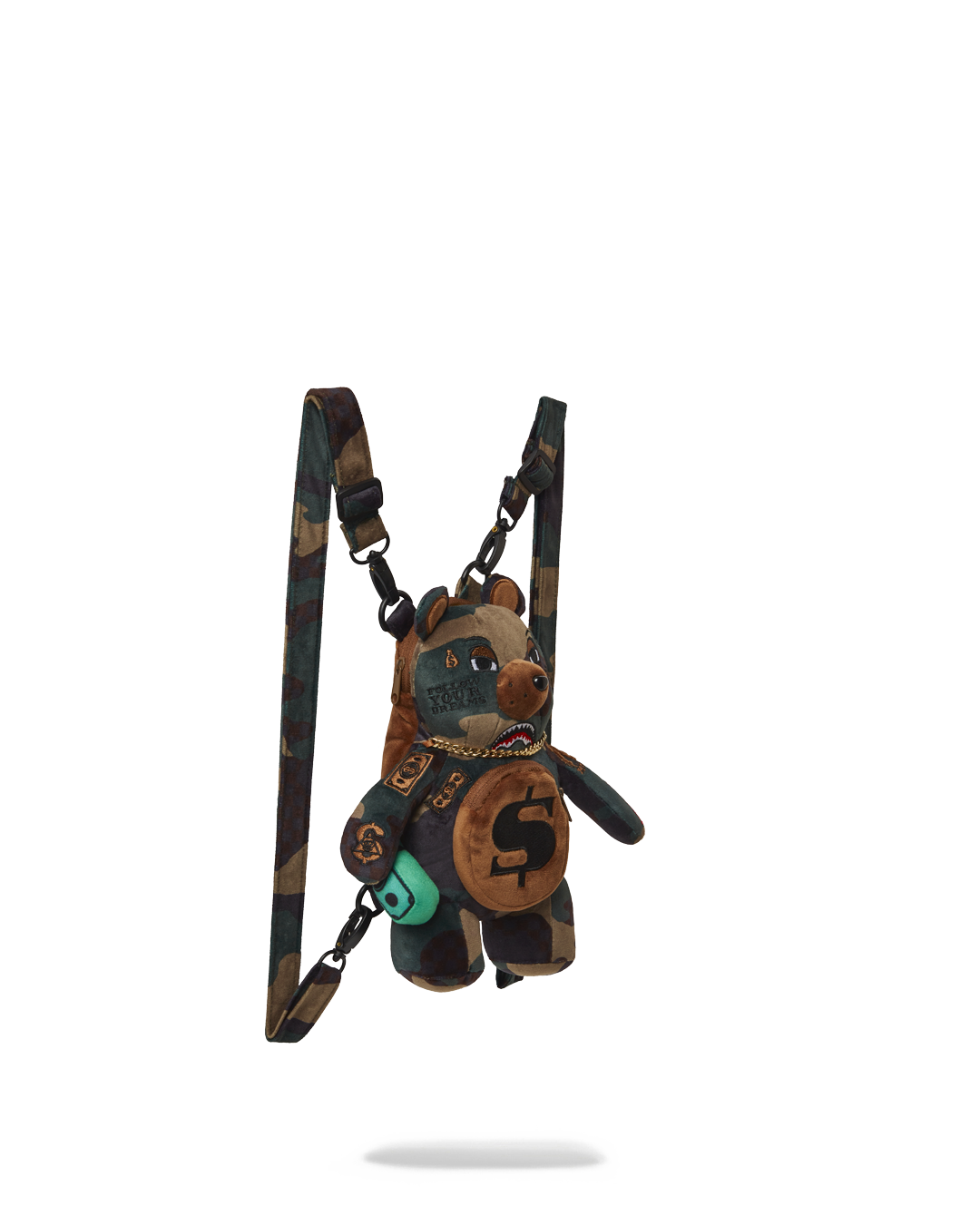 SPRAYGROUND BEARCUB BACKPACK - CAMOCHECK MONEYBEAR