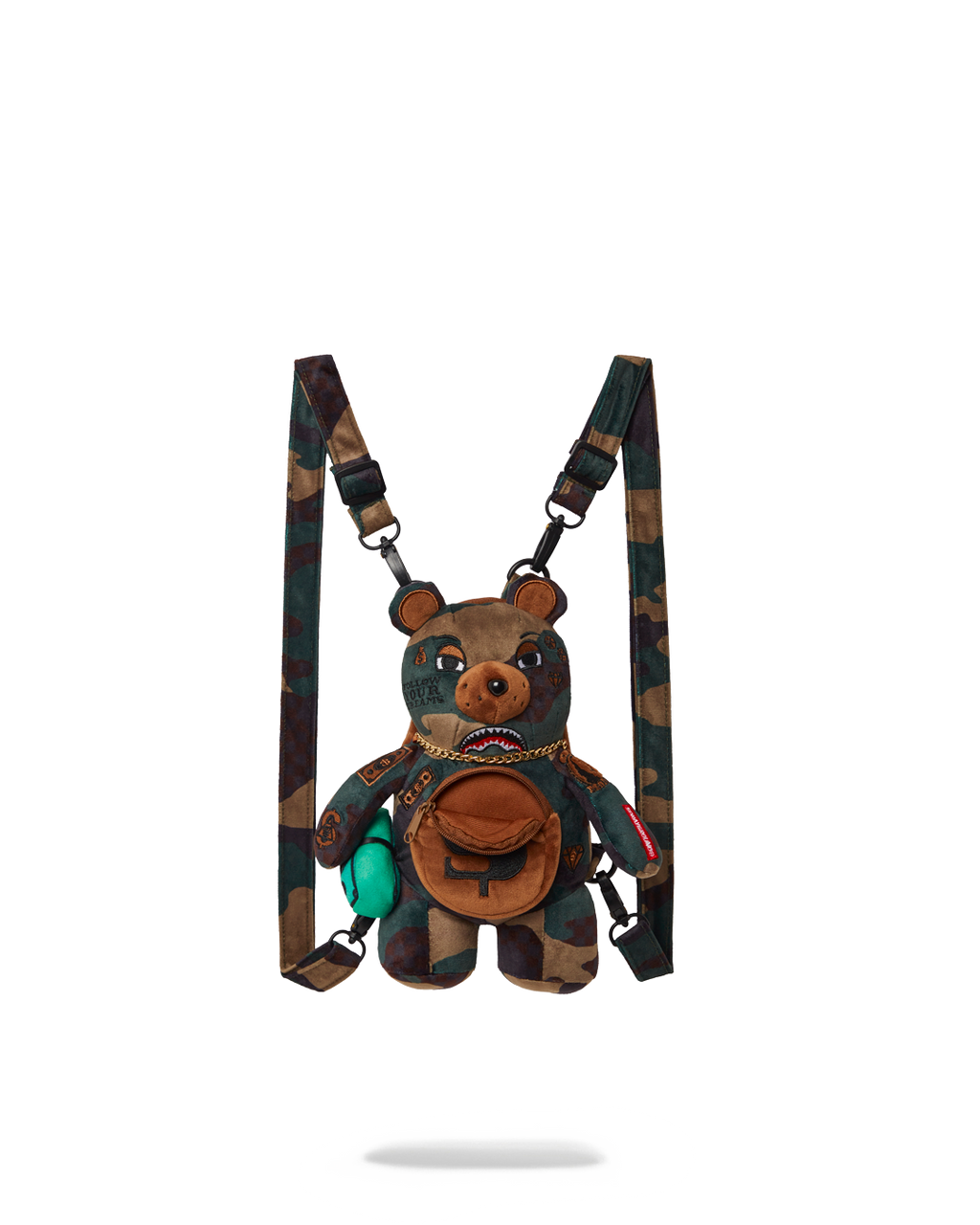 SPRAYGROUND BEARCUB BACKPACK - CAMOCHECK MONEYBEAR