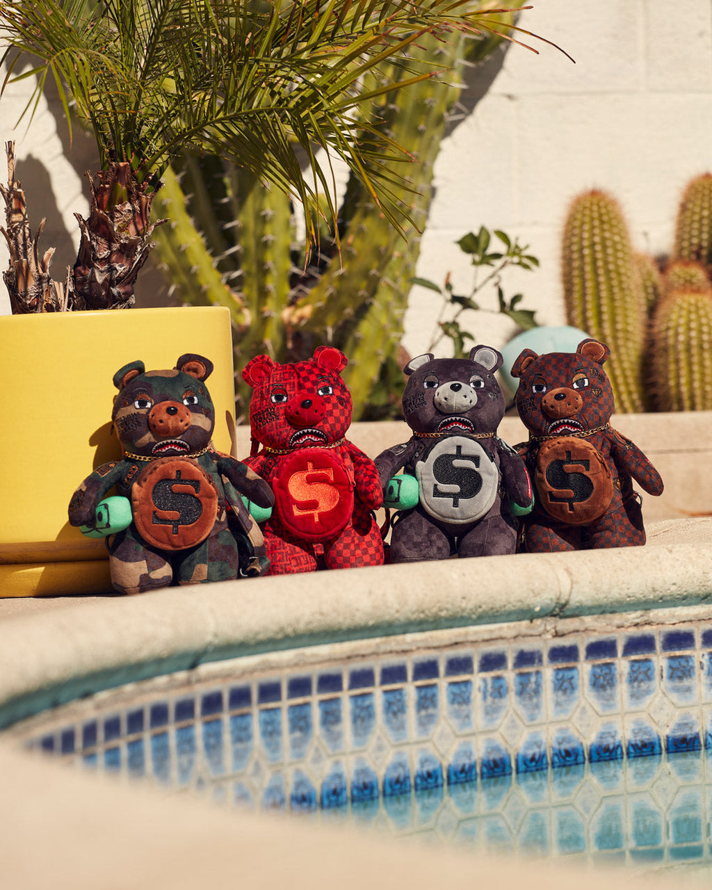 SPRAYGROUND BEARCUB BACKPACK - CAMOCHECK MONEYBEAR