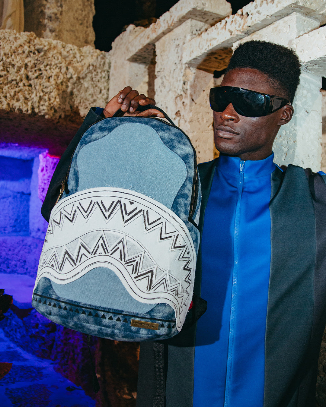 SPRAYGROUND COAST TO COAST A.i.6 SANDFLOWER COLLAB BACKPACK