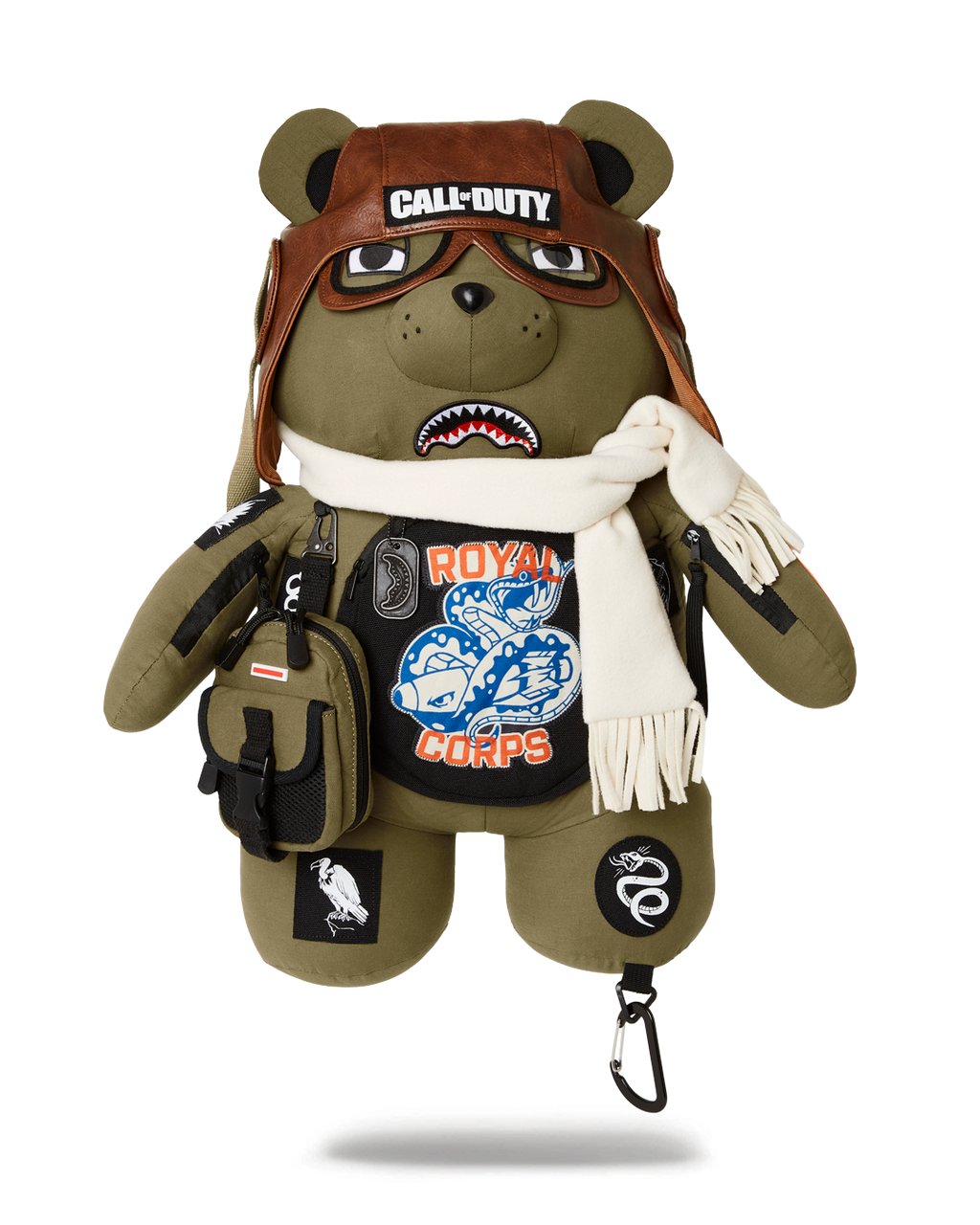 SPRAYGROUND CALL OF DUTY AVIATOR FEARLESS MONEYBEAR TEDDYBEAR BACKPACK