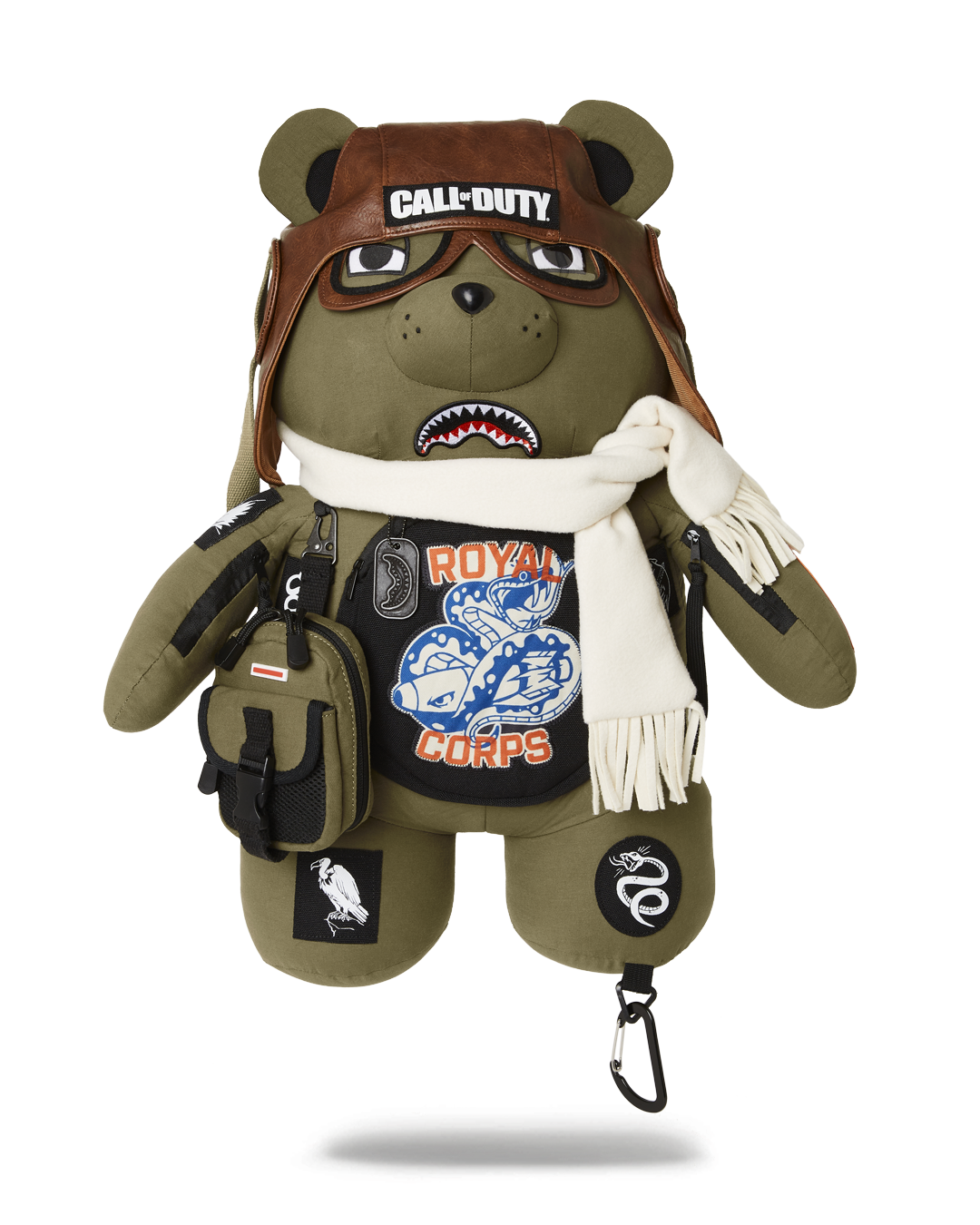 SPRAYGROUND CALL OF DUTY AVIATOR FEARLESS MONEYBEAR TEDDYBEAR BACKPACK