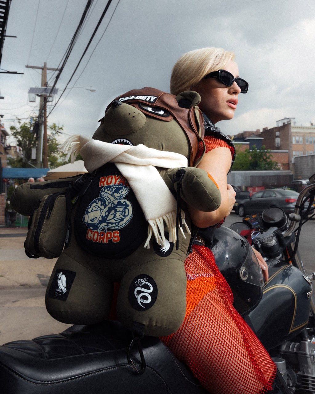 SPRAYGROUND CALL OF DUTY AVIATOR FEARLESS MONEYBEAR TEDDYBEAR BACKPACK