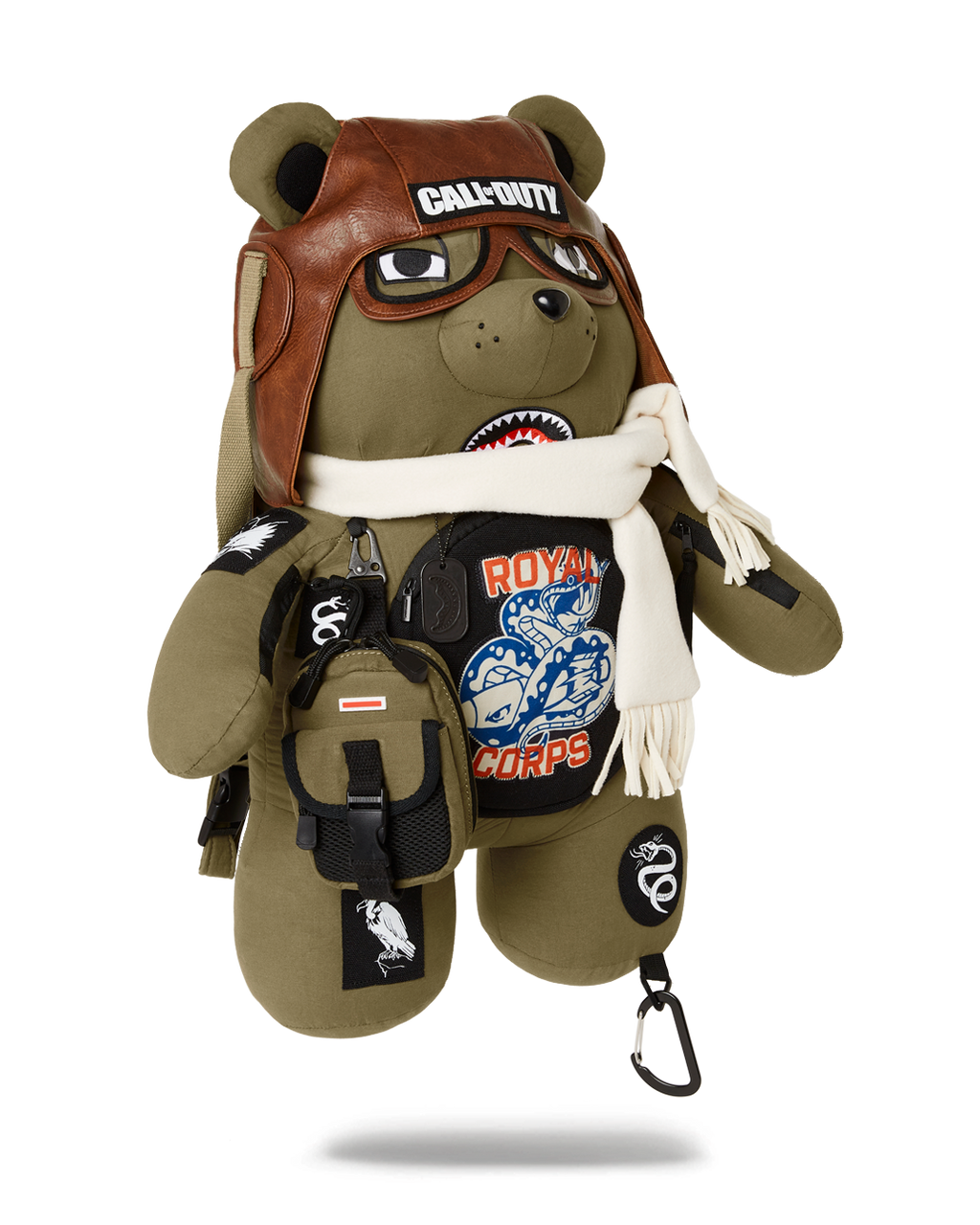 SPRAYGROUND CALL OF DUTY AVIATOR FEARLESS MONEYBEAR TEDDYBEAR BACKPACK