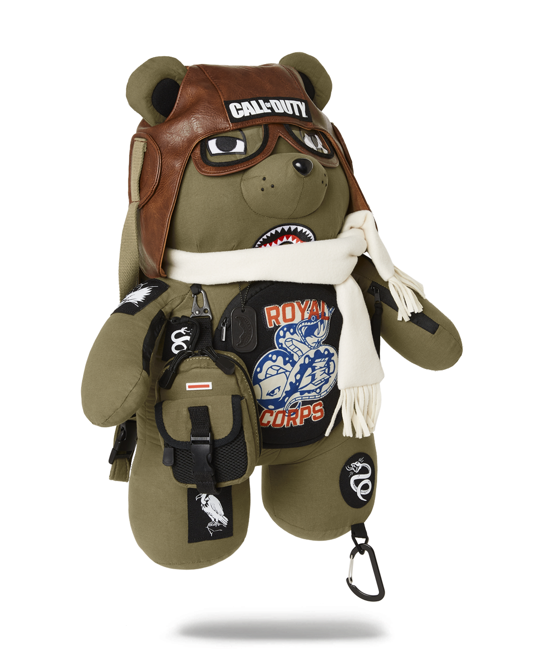 SPRAYGROUND CALL OF DUTY AVIATOR FEARLESS MONEYBEAR TEDDYBEAR BACKPACK