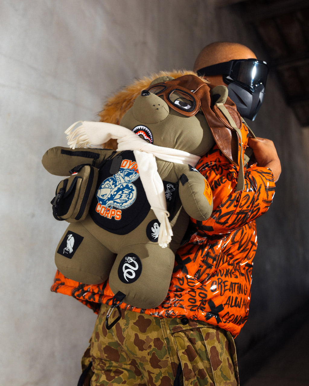 SPRAYGROUND CALL OF DUTY AVIATOR FEARLESS MONEYBEAR TEDDYBEAR BACKPACK