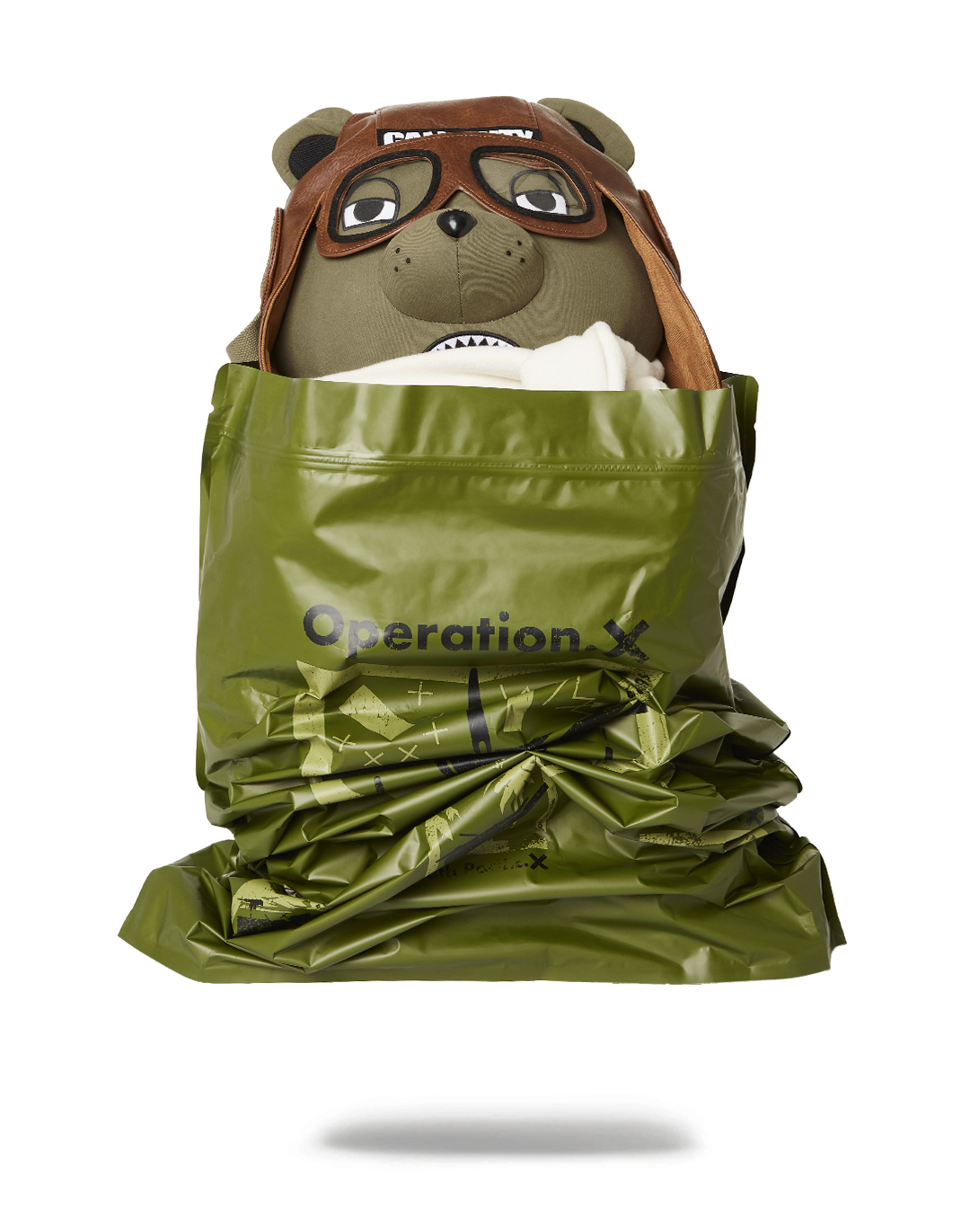 SPRAYGROUND CALL OF DUTY AVIATOR FEARLESS MONEYBEAR TEDDYBEAR BACKPACK