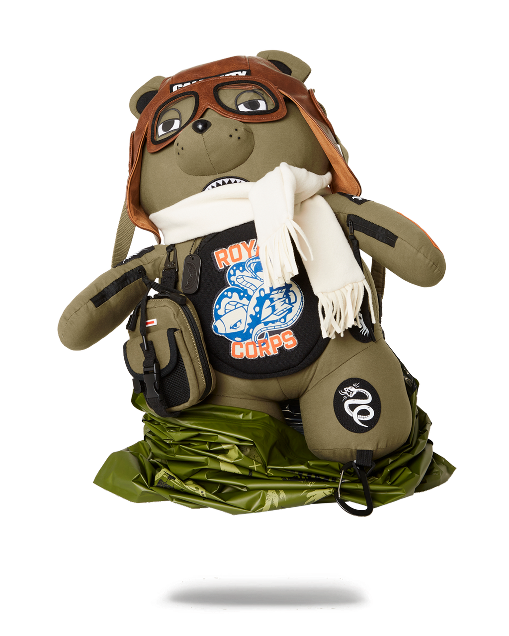 SPRAYGROUND CALL OF DUTY AVIATOR FEARLESS MONEYBEAR TEDDYBEAR BACKPACK
