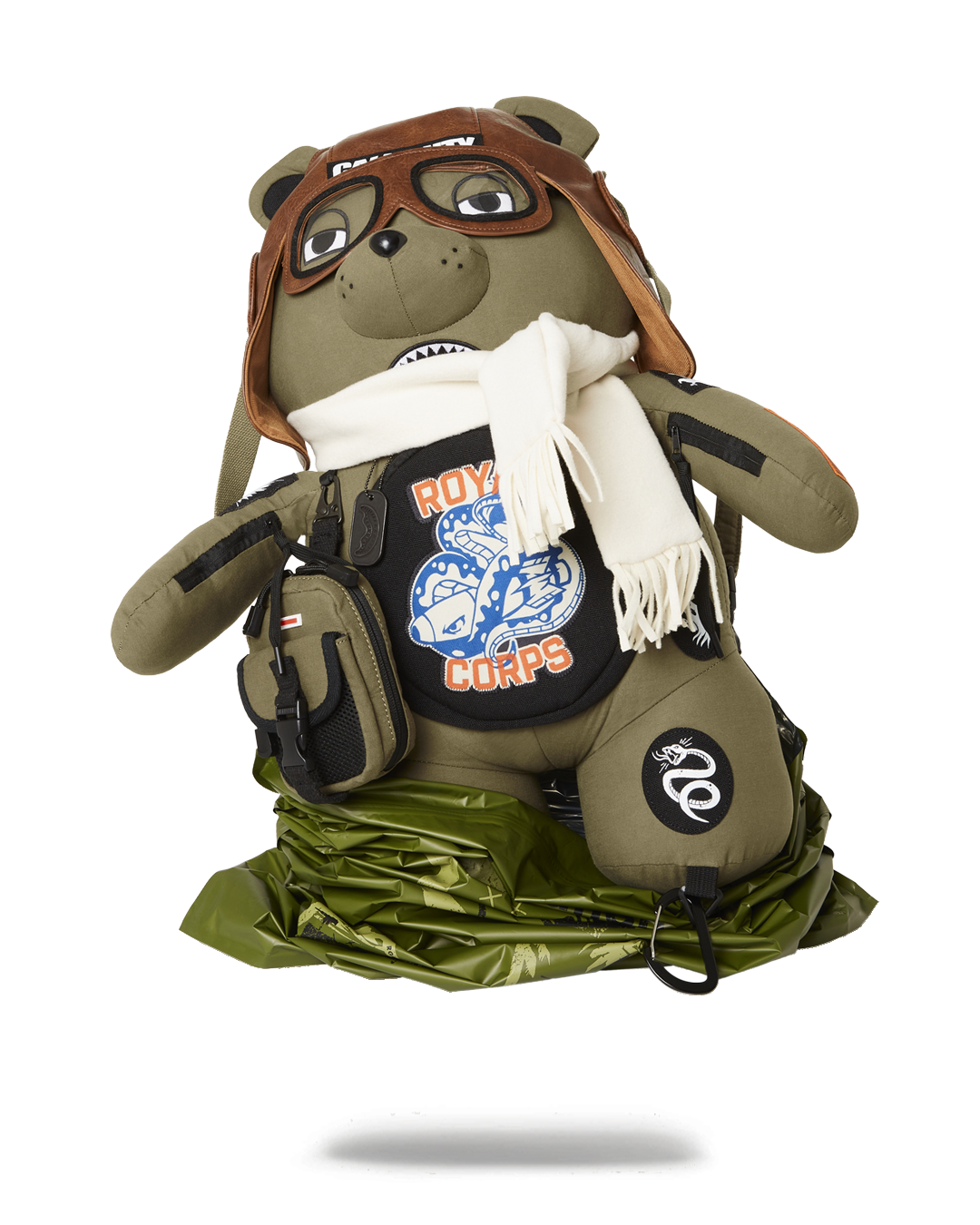 SPRAYGROUND CALL OF DUTY AVIATOR FEARLESS MONEYBEAR TEDDYBEAR BACKPACK