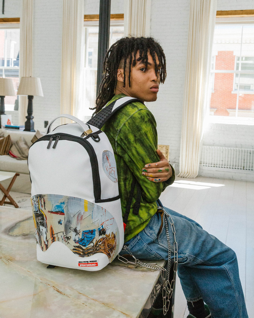 SPRAYGROUND OFFICIAL BASQUIAT ACQUE PERICOLOSE 1981 BACKPACK (DLXV)