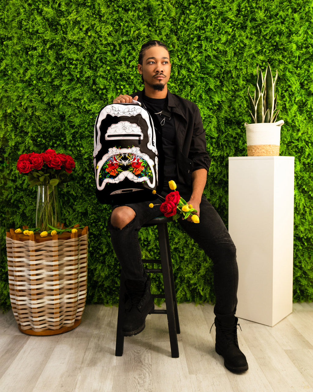 SPRAYGROUND THE FLORAL CUT BACKPACK (DLXV)