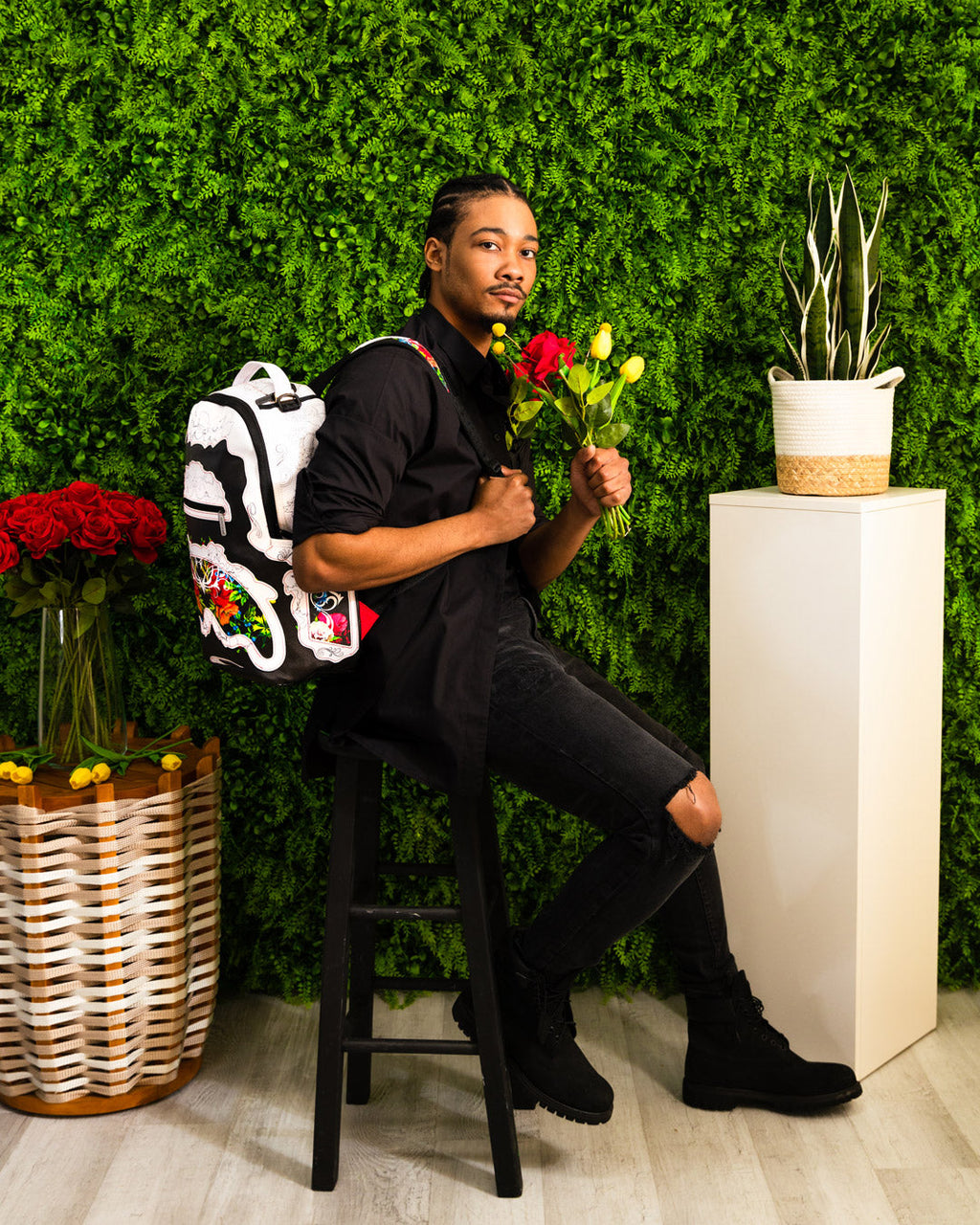 SPRAYGROUND THE FLORAL CUT BACKPACK (DLXV)