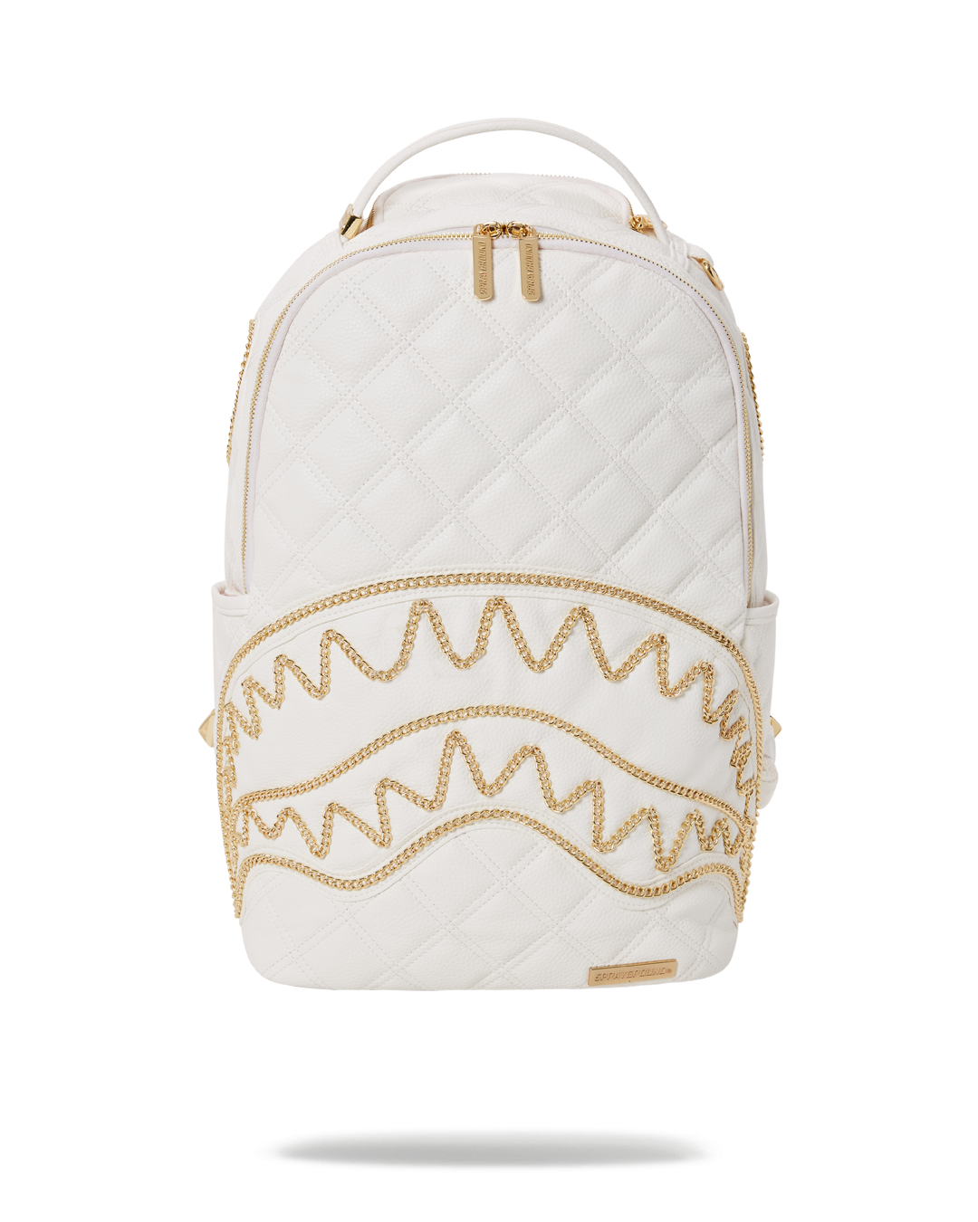 SPRAYGROUND RIVIERA LE BLANC GOLD CHAIN SHARK BACKPACK (DLXV)