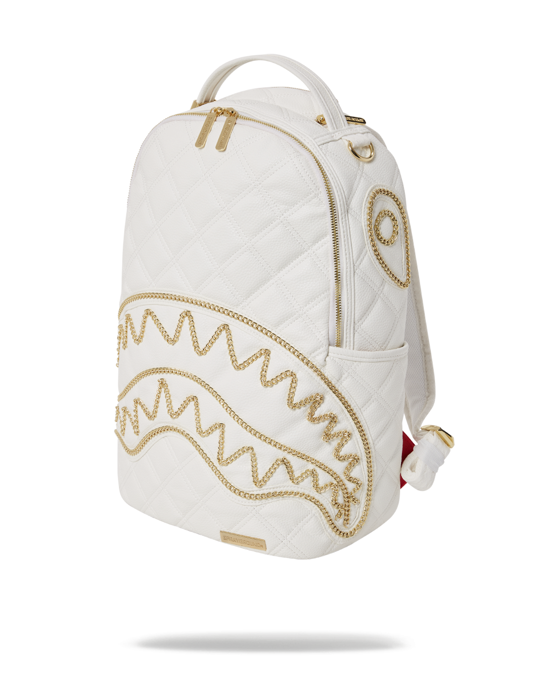SPRAYGROUND RIVIERA LE BLANC GOLD CHAIN SHARK BACKPACK (DLXV)