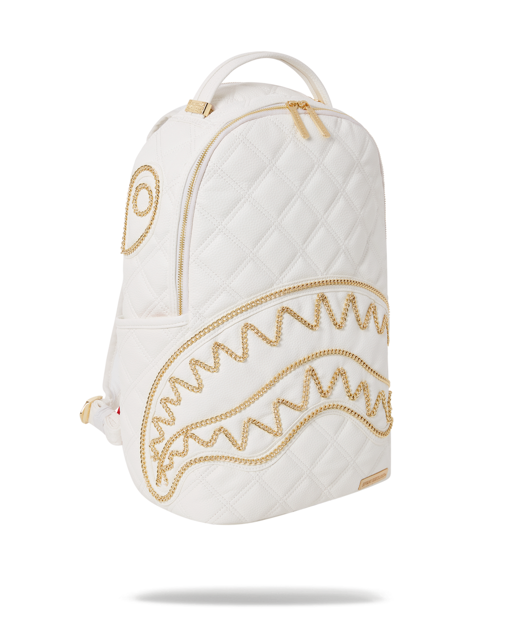 SPRAYGROUND RIVIERA LE BLANC GOLD CHAIN SHARK BACKPACK (DLXV)