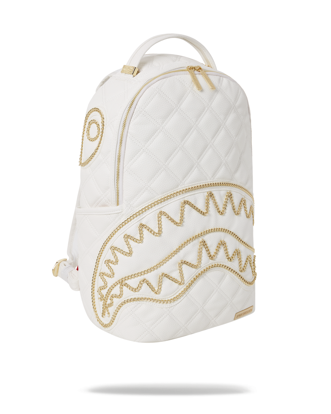 SPRAYGROUND RIVIERA LE BLANC GOLD CHAIN SHARK BACKPACK (DLXV)