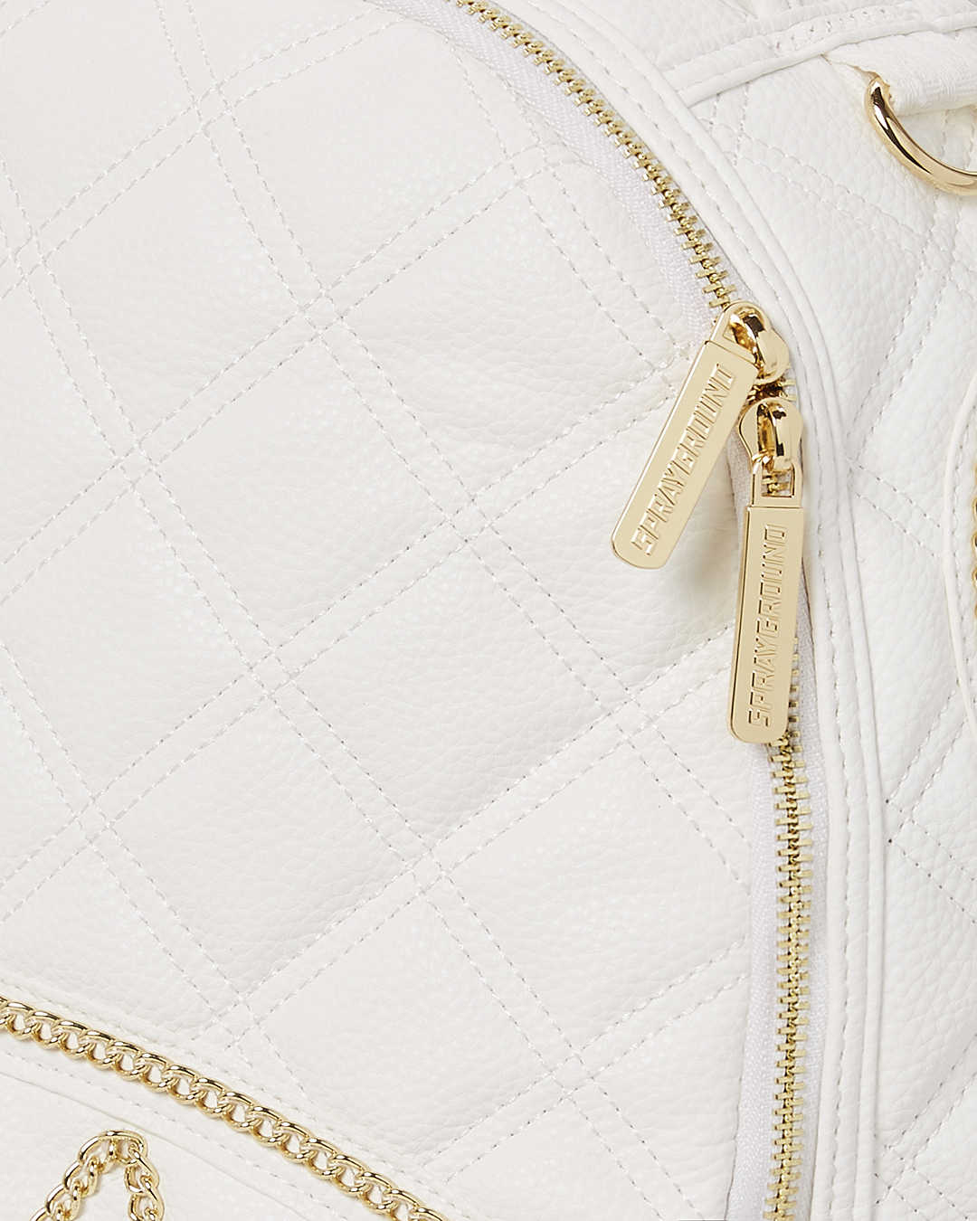 SPRAYGROUND RIVIERA LE BLANC GOLD CHAIN SHARK BACKPACK (DLXV)