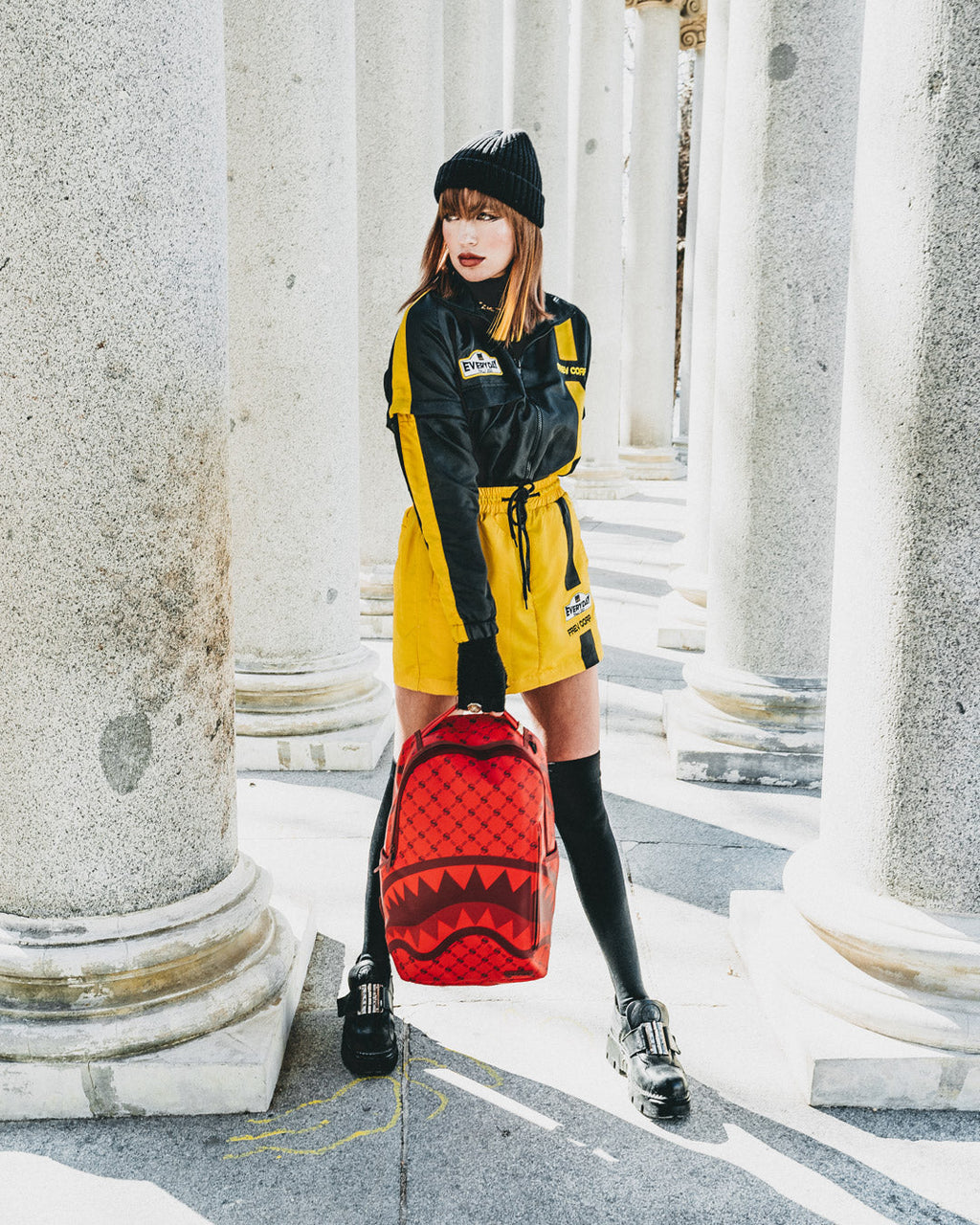 SPRAYGROUND MONEY PATTERN BRICK BACKPACK (DLXV)