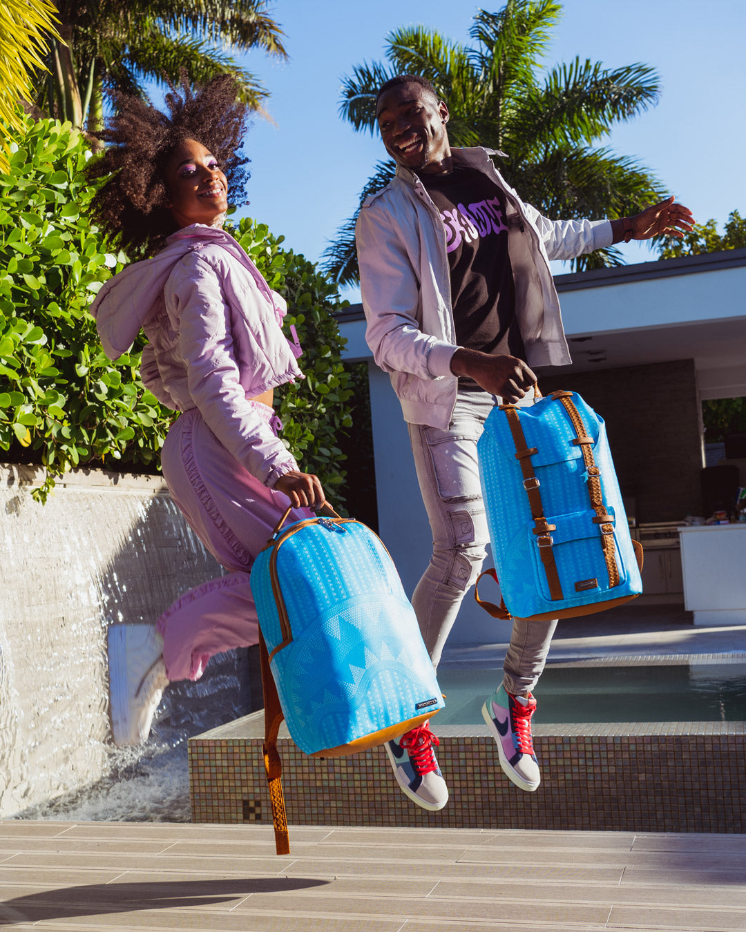 SPRAYGROUND ILLUCHAINS TURQ HILLS BACKPACK