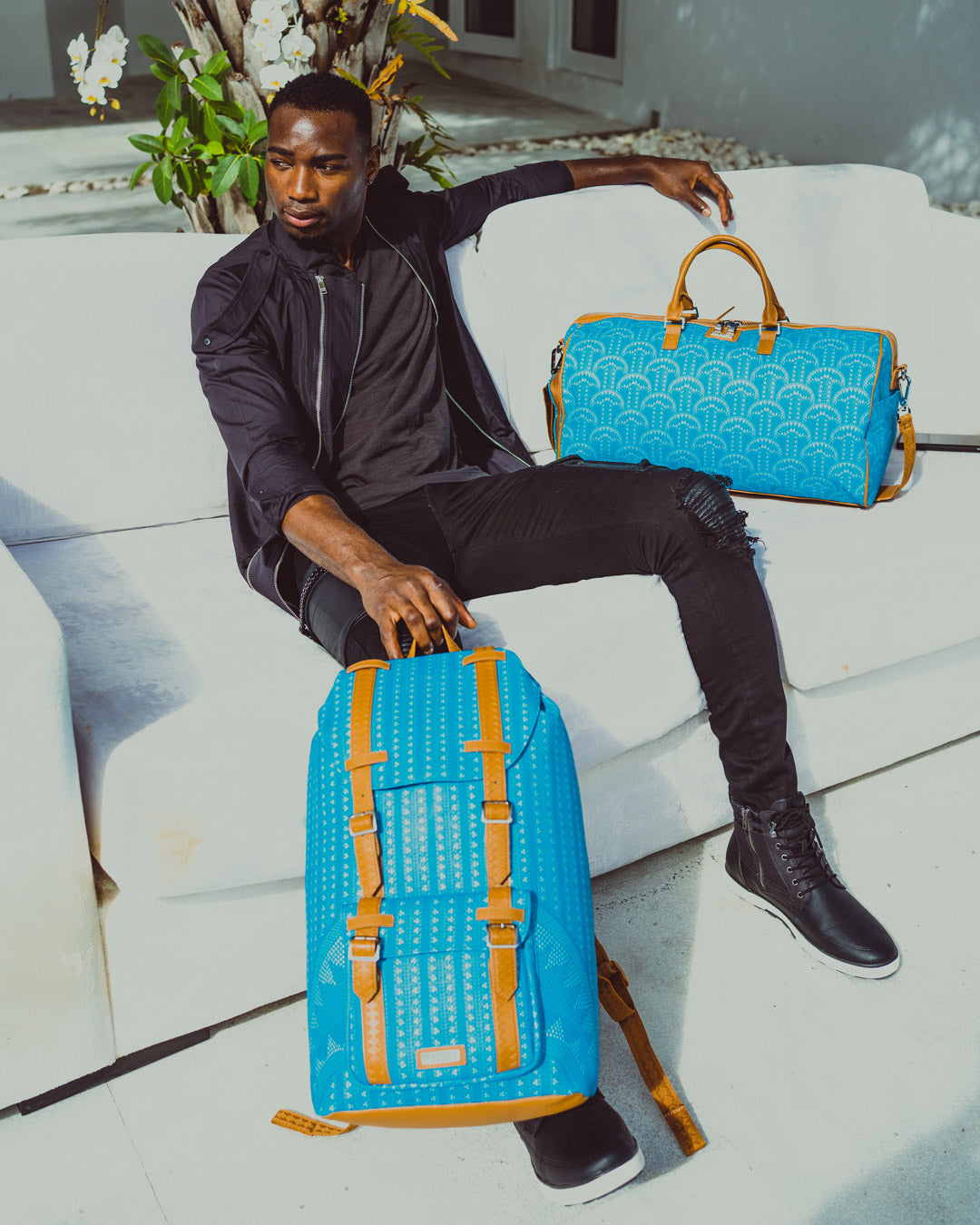 SPRAYGROUND ILLUCHAINS TURQ HILLS BACKPACK