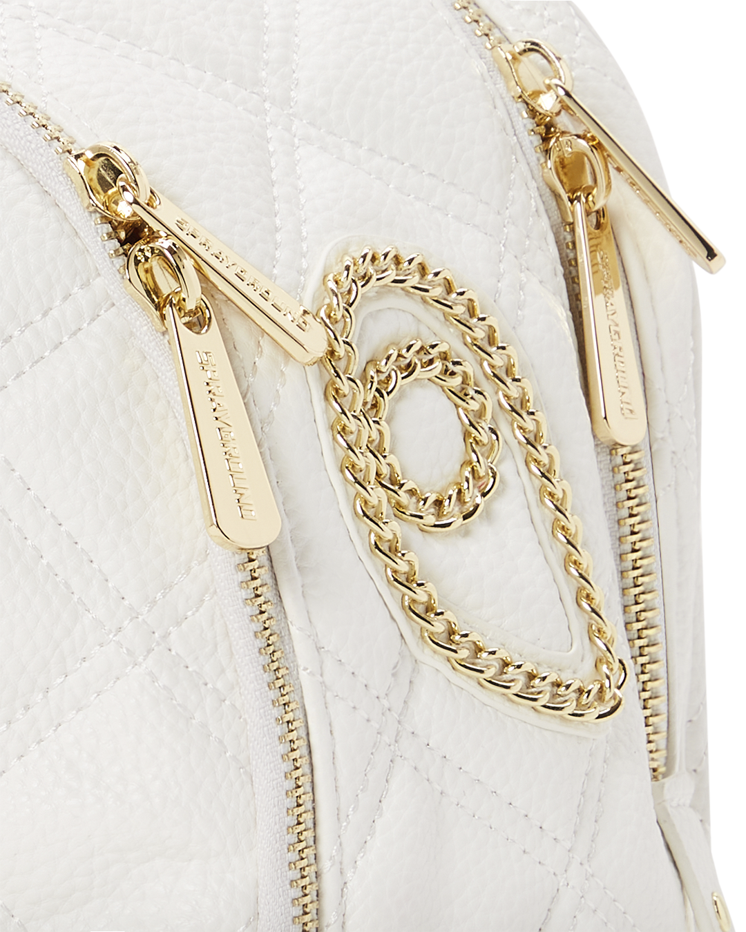 SPRAYGROUND RIVIERA LE BLANC GOLD CHAIN SHARK SAVAGE BACKPACK