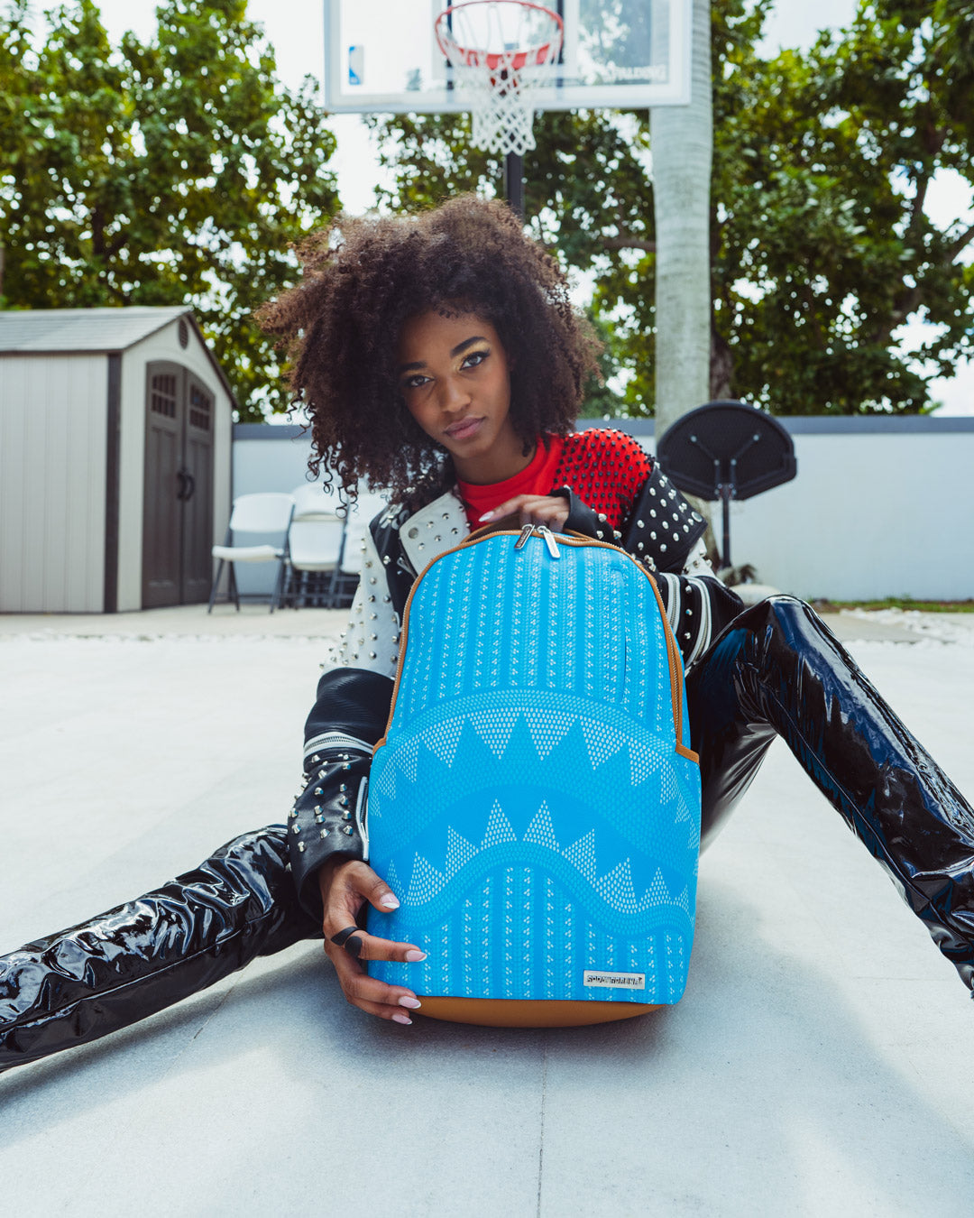 SPRAYGROUND ILLUCHAINS TURQ BACKPACK (DLXV)