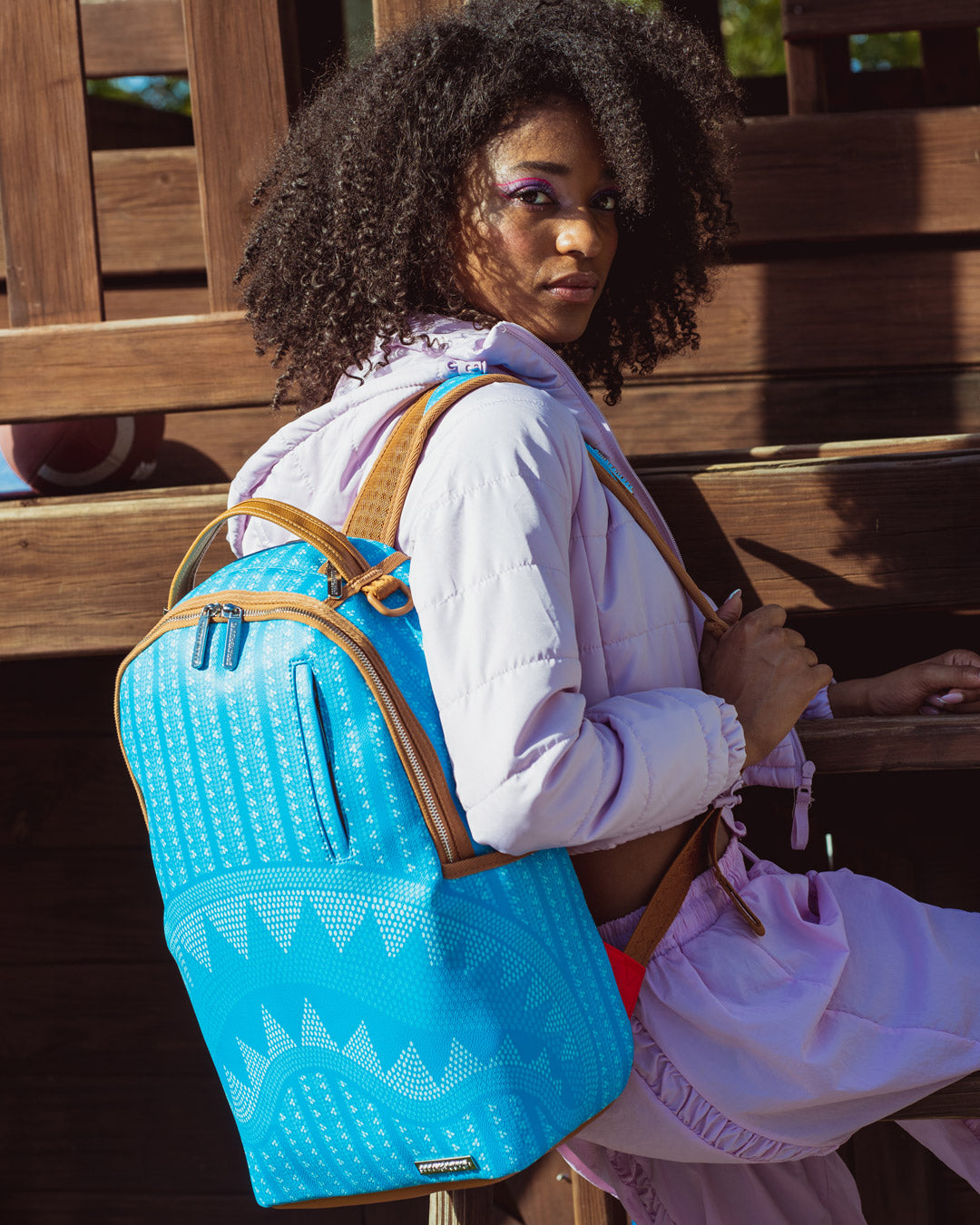SPRAYGROUND ILLUCHAINS TURQ BACKPACK (DLXV)