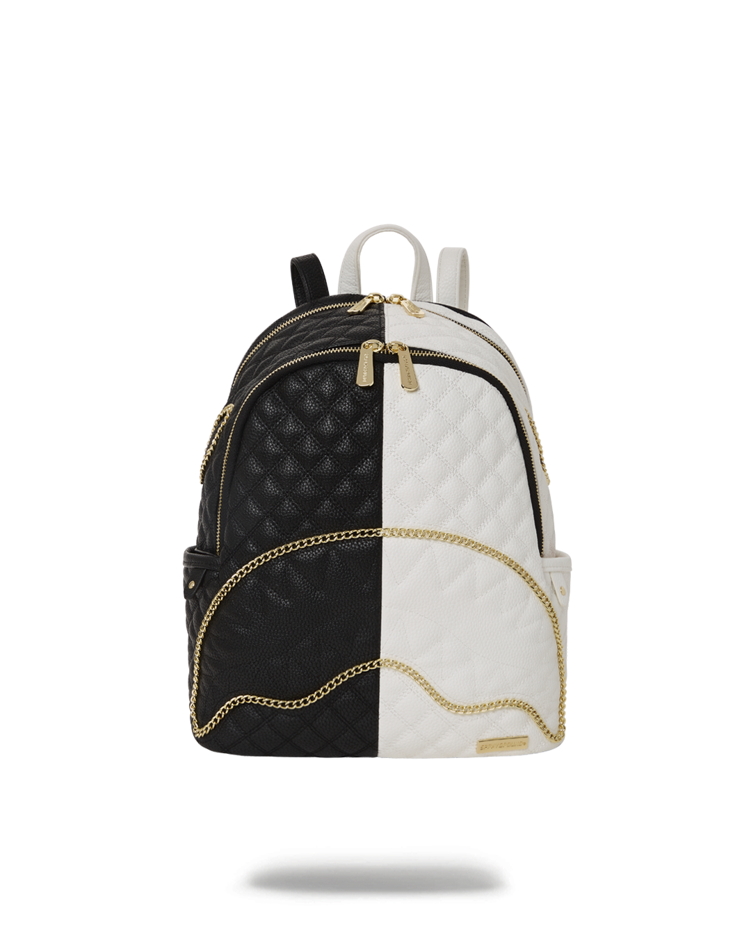 SPRAYGROUND LEVELED UP SPLIT QUILT SHARK SAVAGE BACKPACK